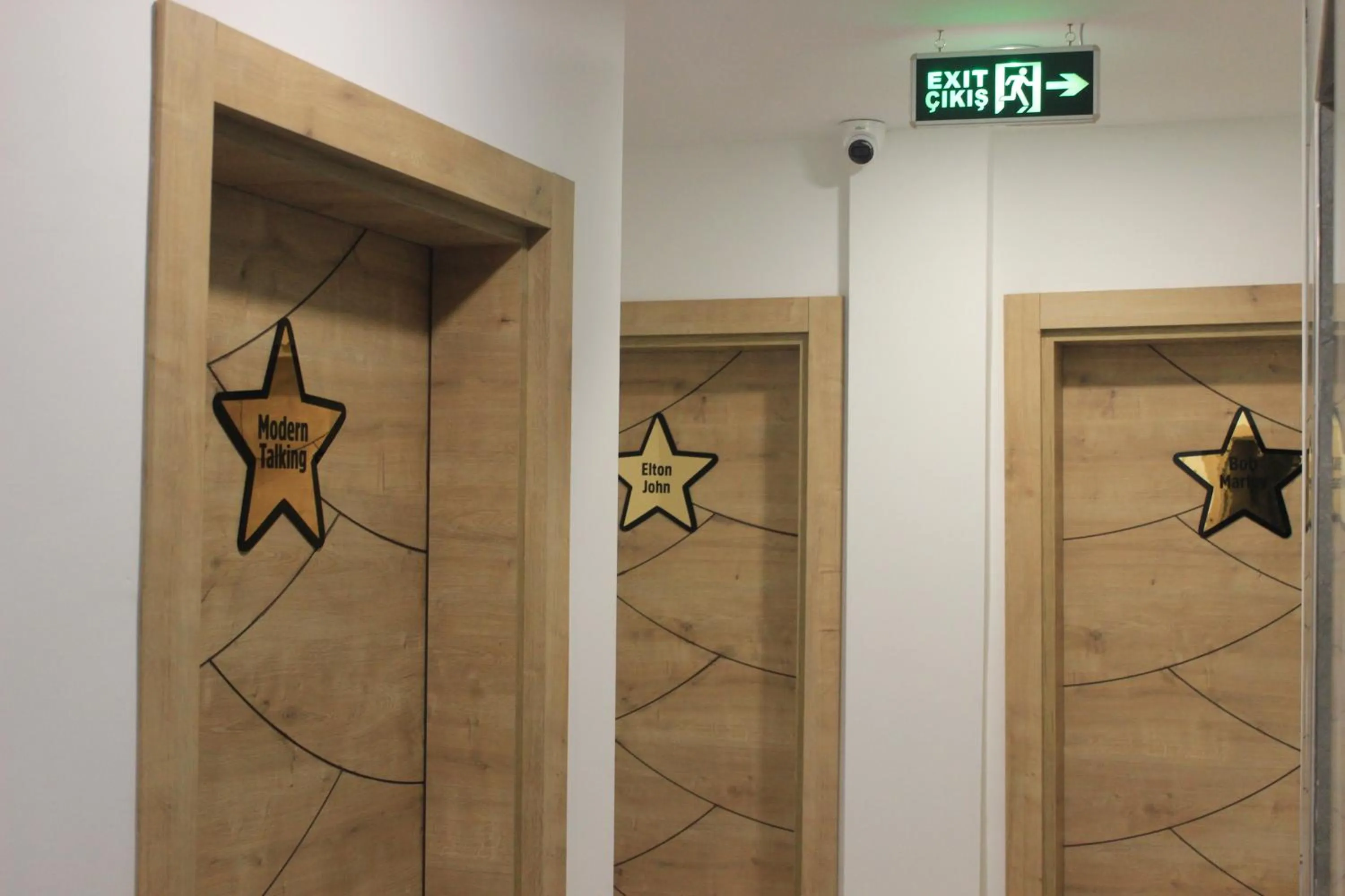 Decorative detail in Retro Star Suites