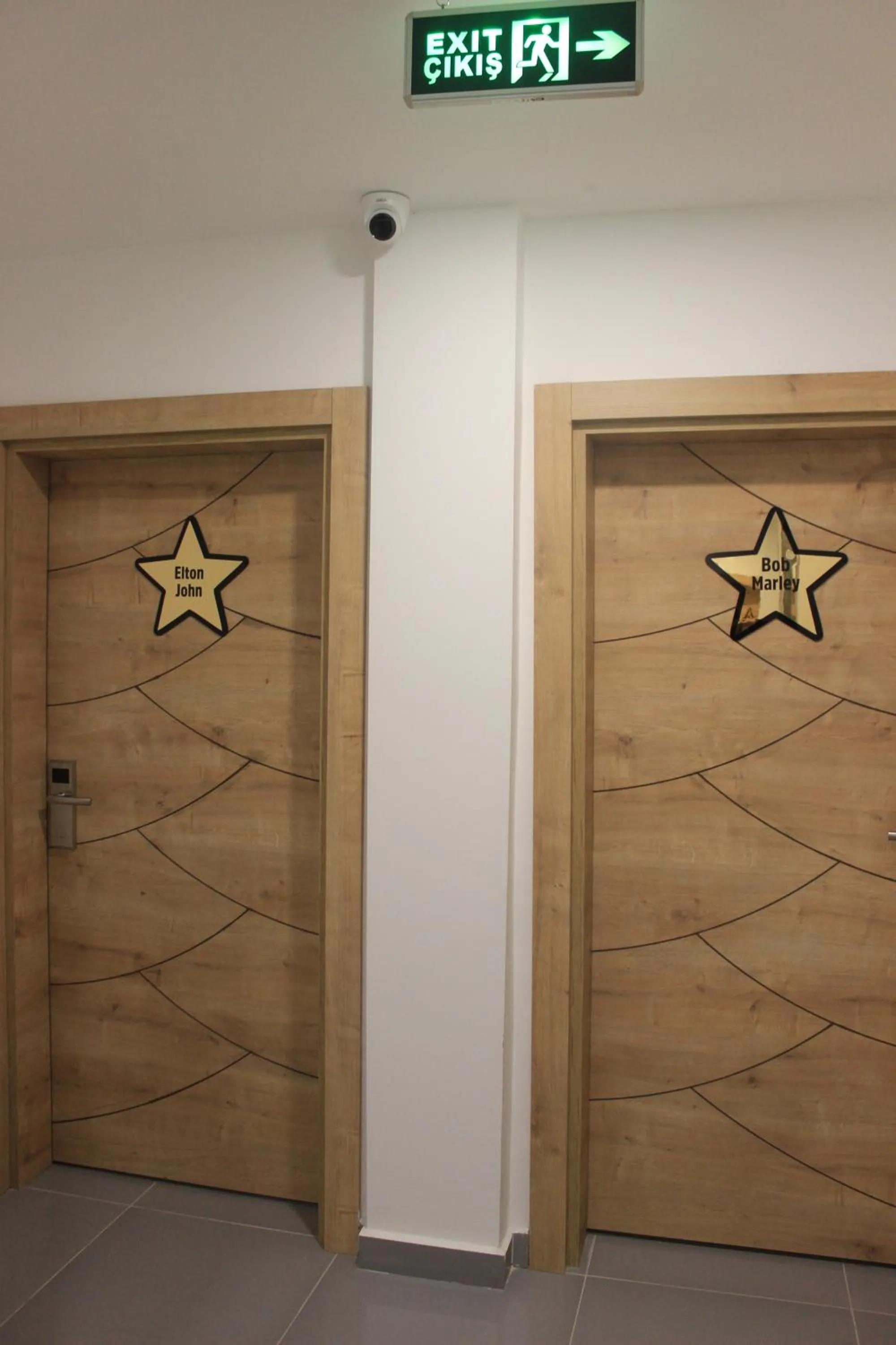 Decorative detail in Retro Star Suites