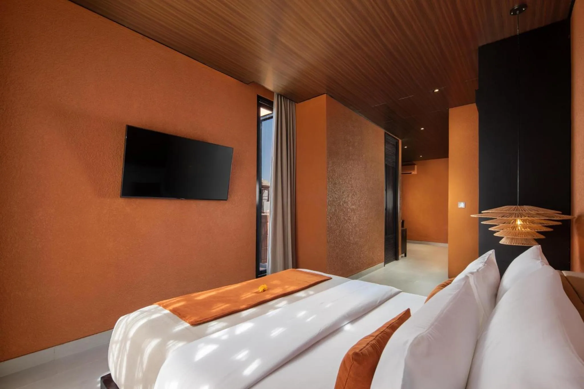 Bedroom, Bed in Earth Villa Canggu by Ini Vie Hospitality