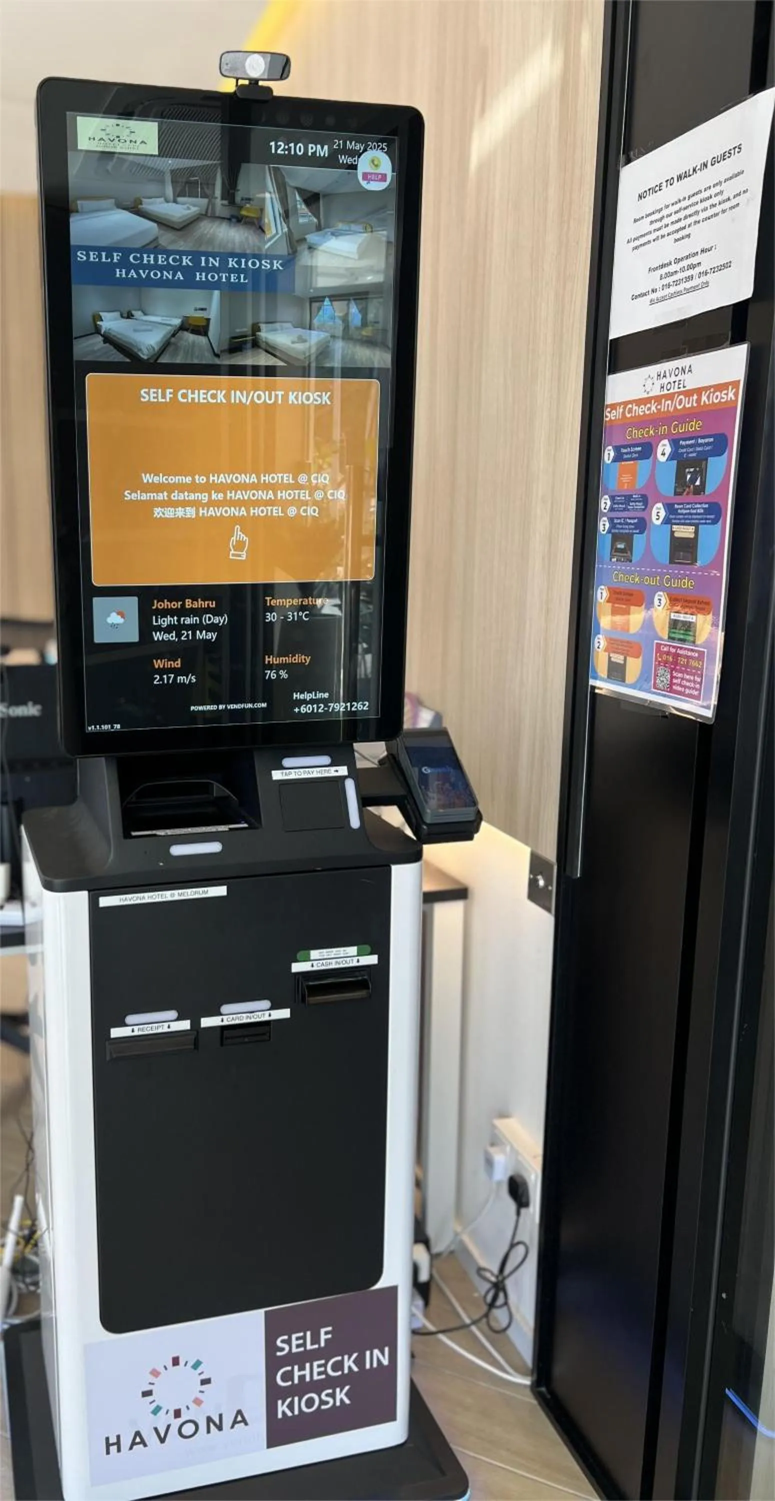 Havona Hotel - CIQ Johor Bahru - Self Check-In