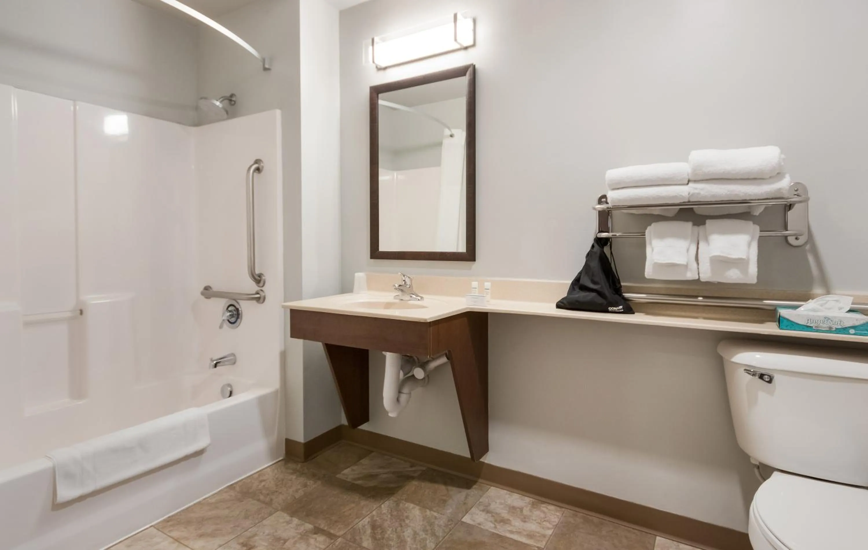 Shower in My Place Hotel-Bozeman, MT