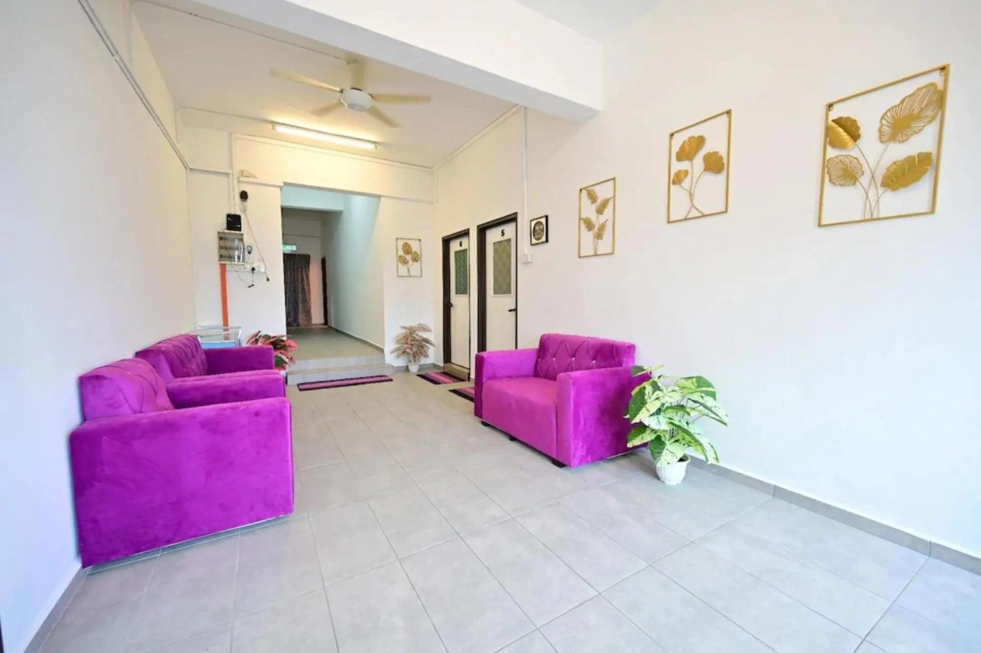 Seating area in First Star Homestay