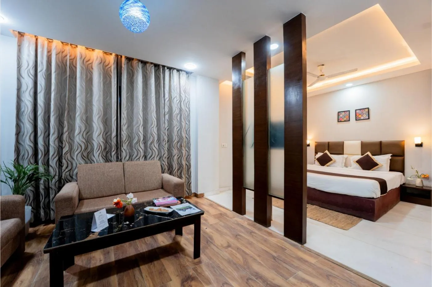 Bed in HHW Hotel- Agra