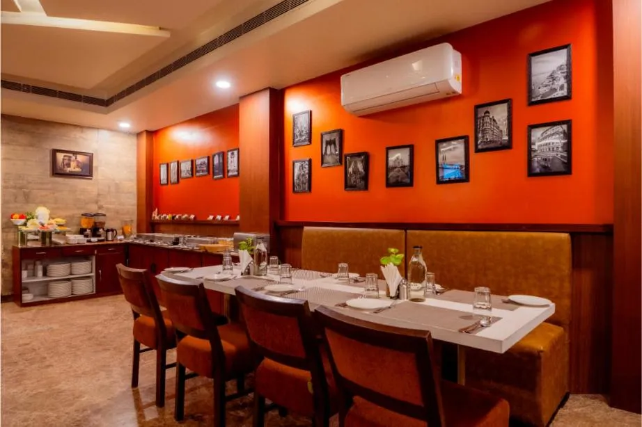 Dining area in HHW Hotel- Agra