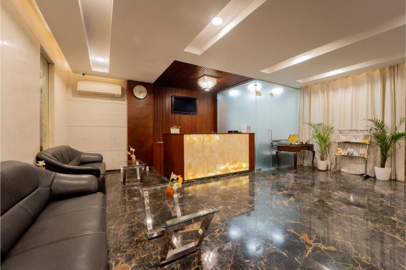 Lobby or reception in HHW Hotel- Agra