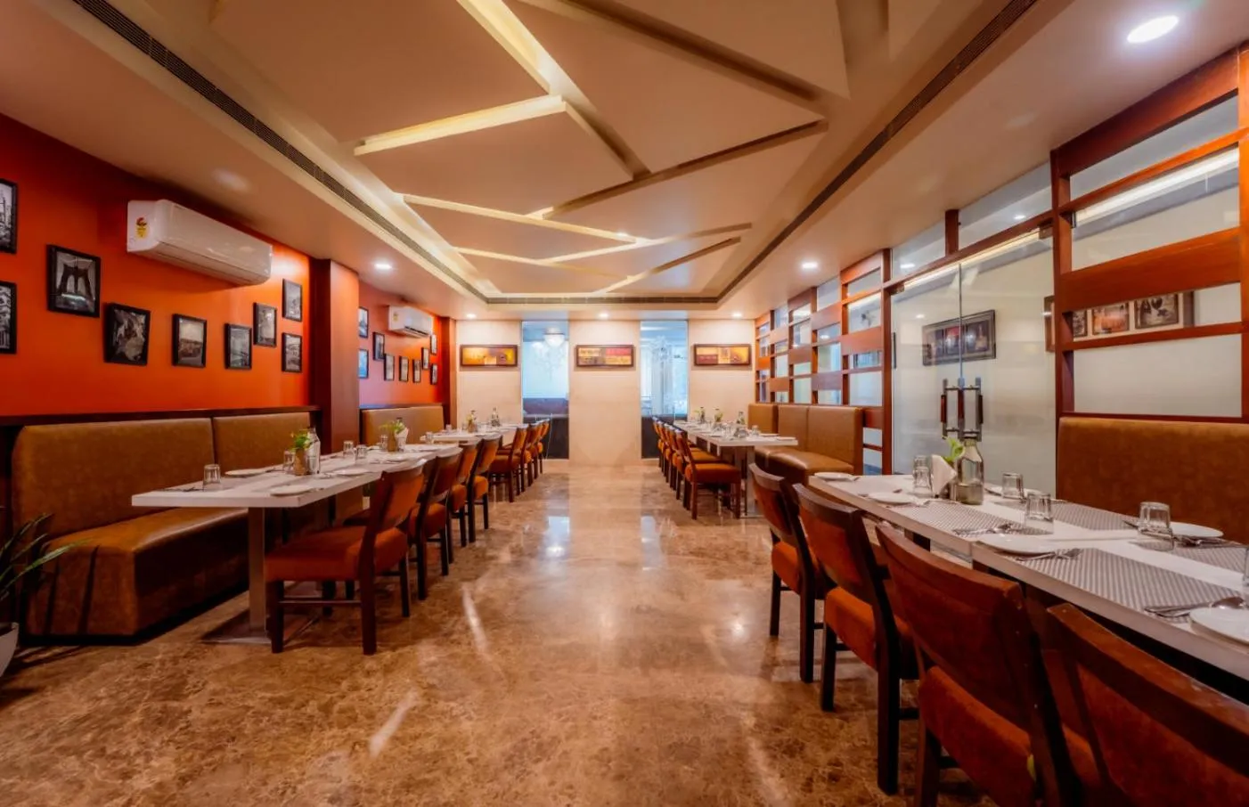 Dining area in HHW Hotel- Agra