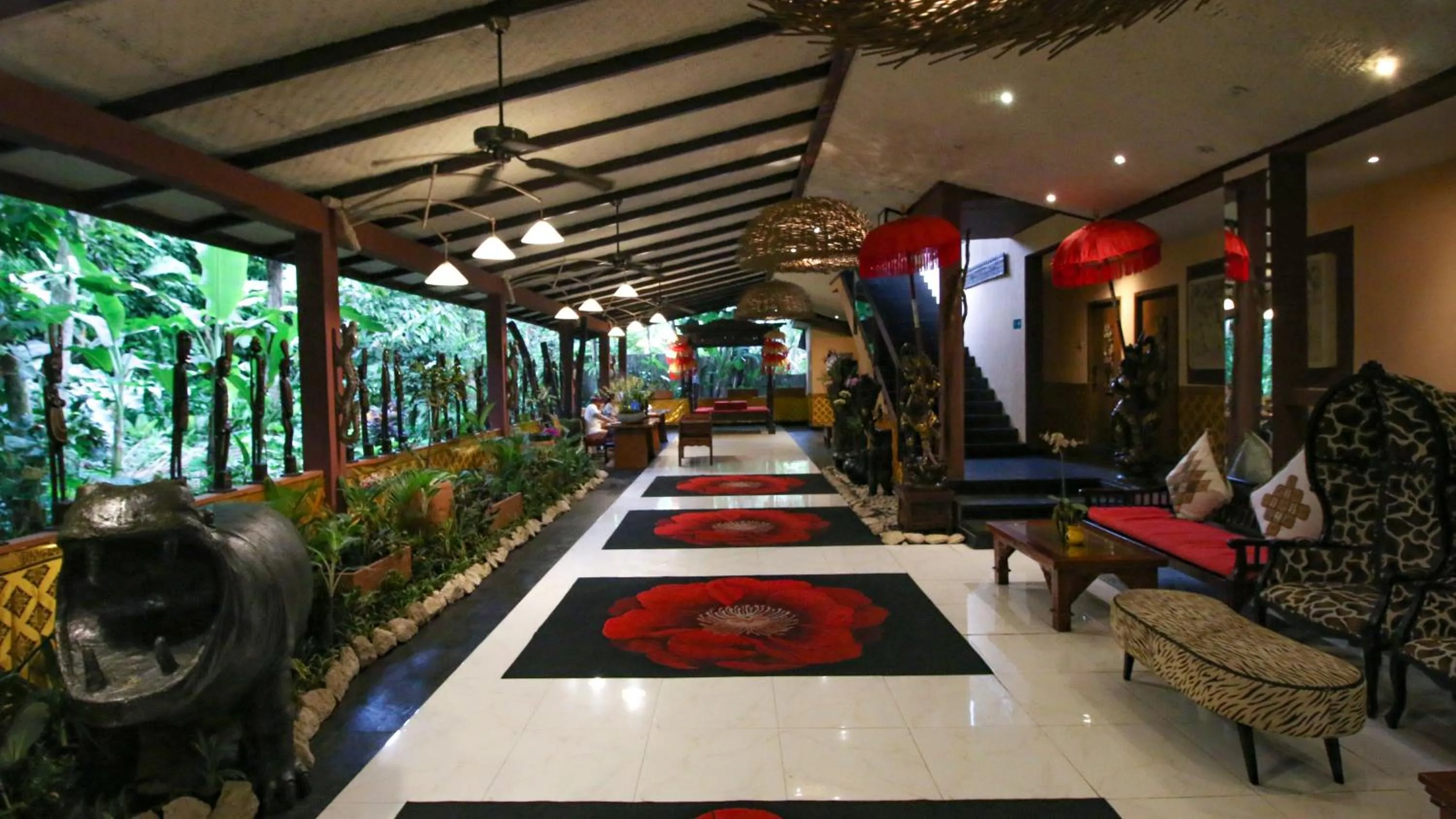 Lobby or reception in Jungle Retreat by Kupu Kupu Barong