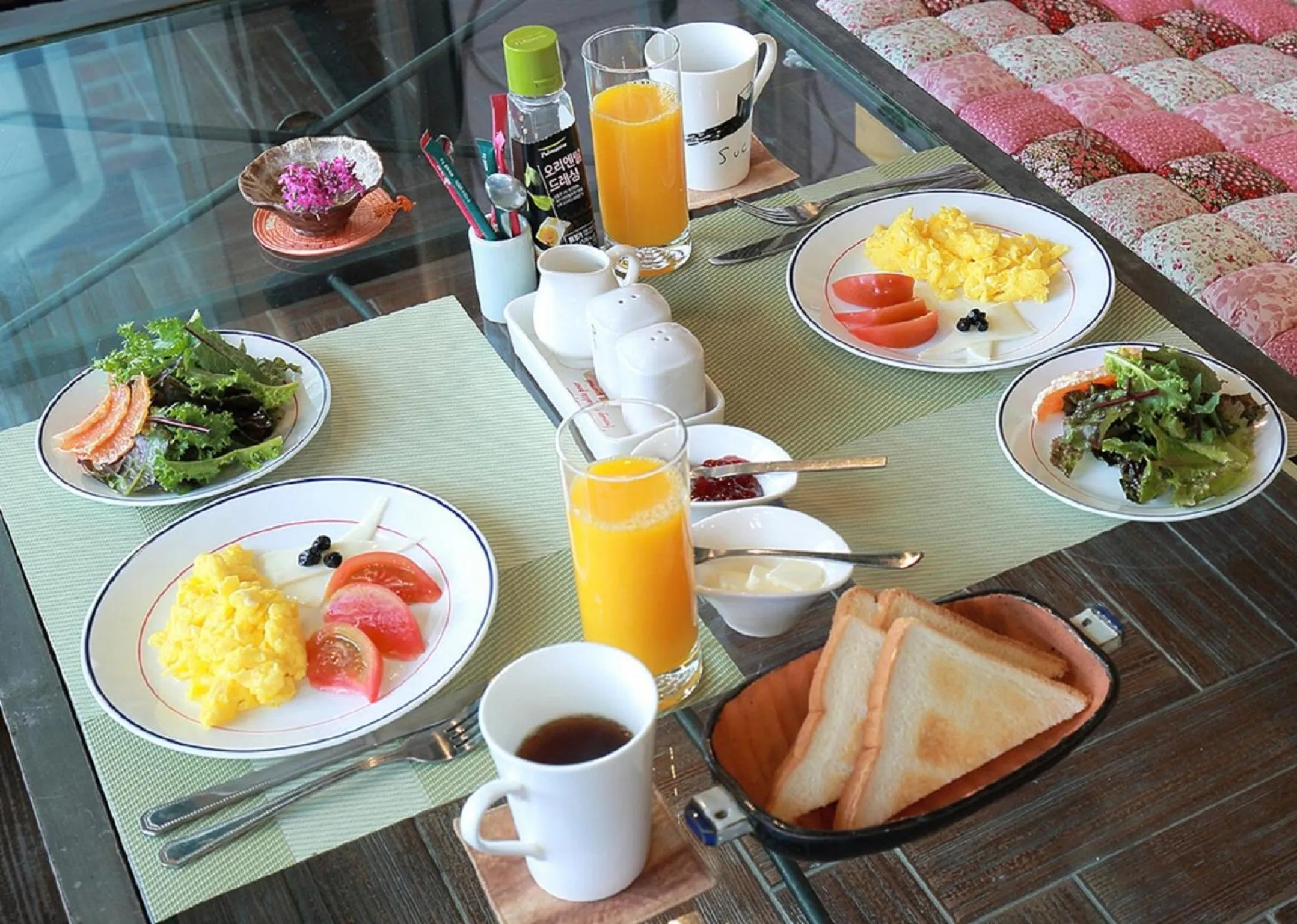 Food and drinks in Yejeon Pension