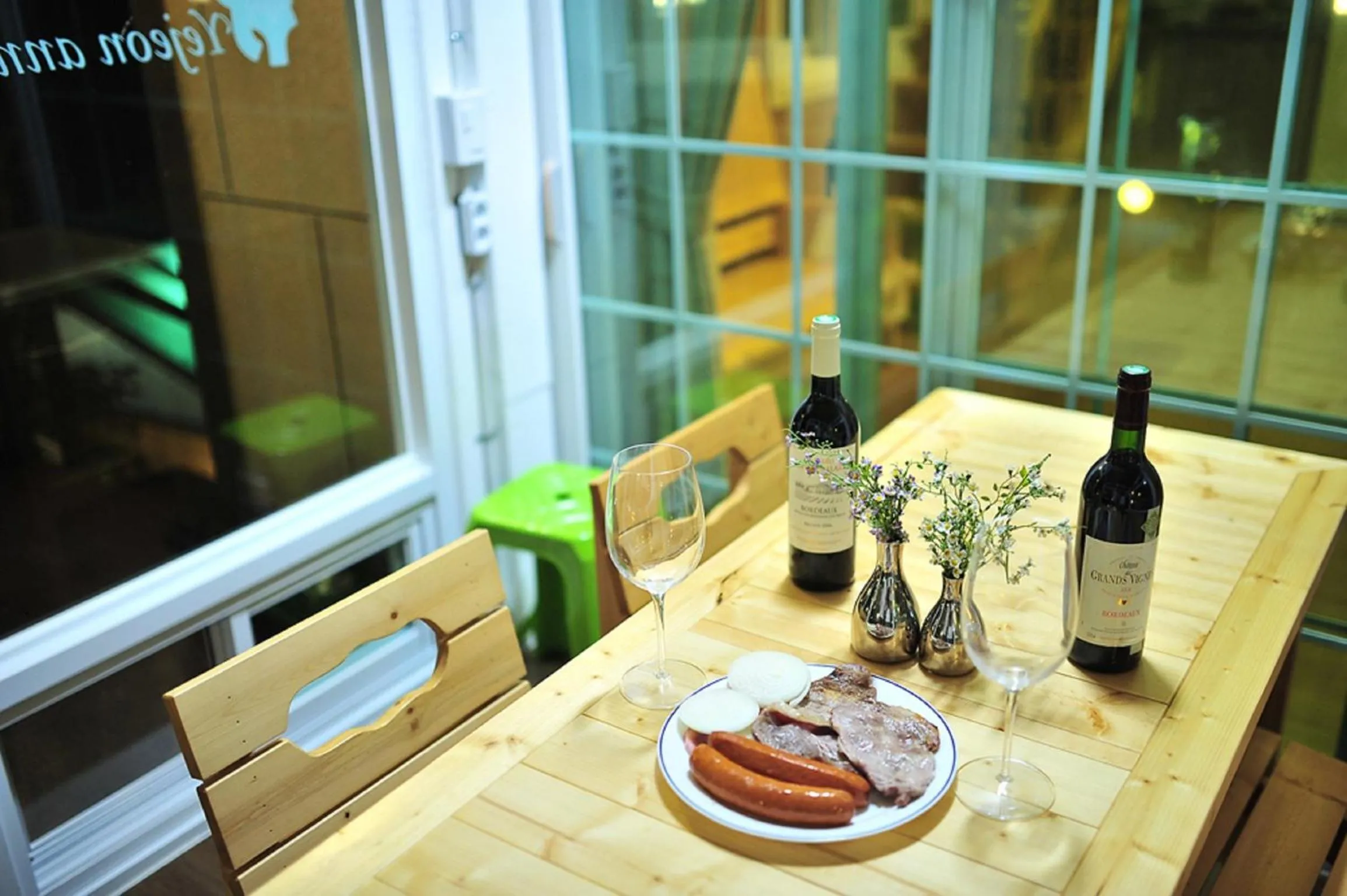 Balcony/Terrace in Yejeon Pension