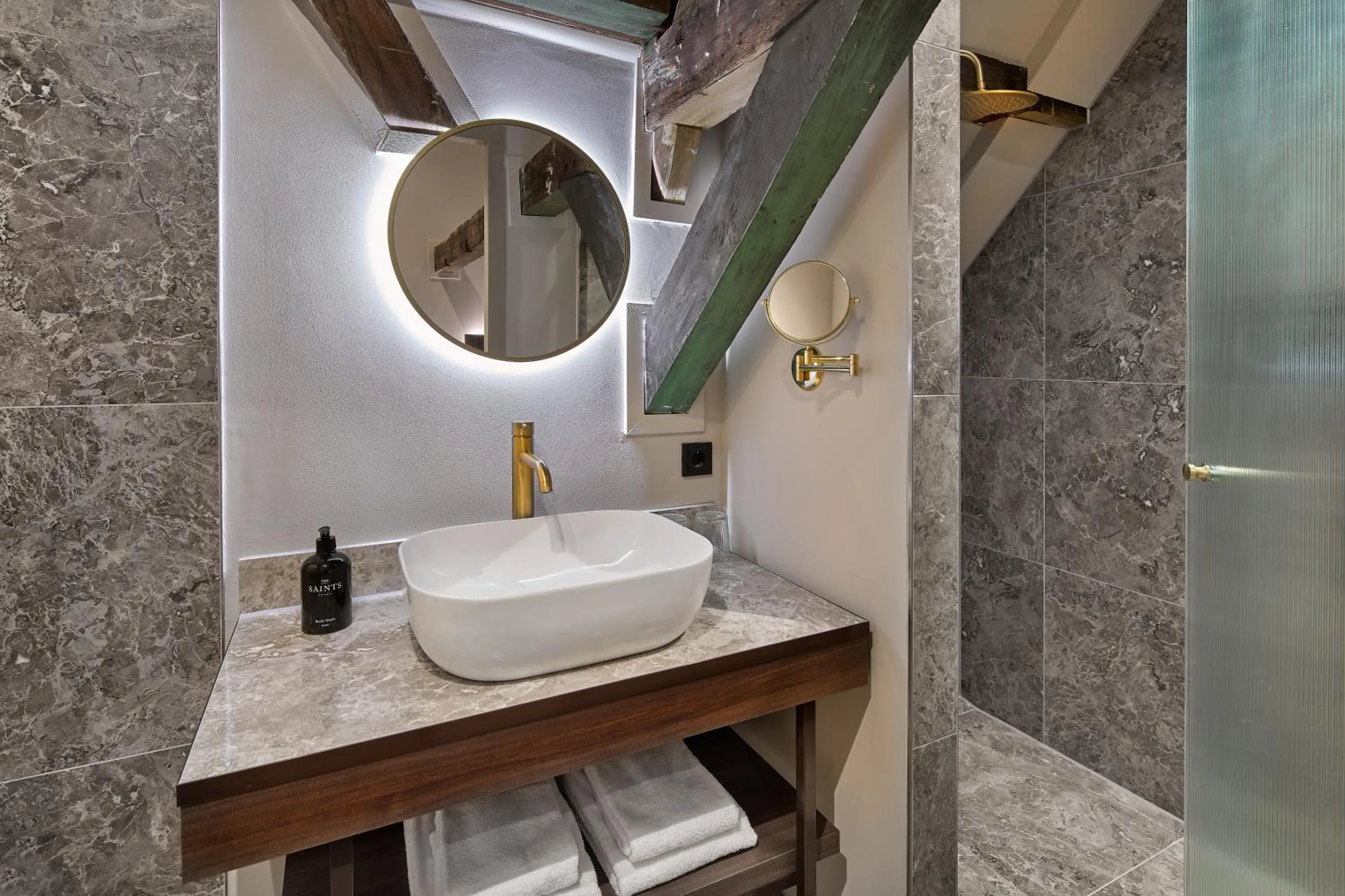 Shower in The Saints Hotel