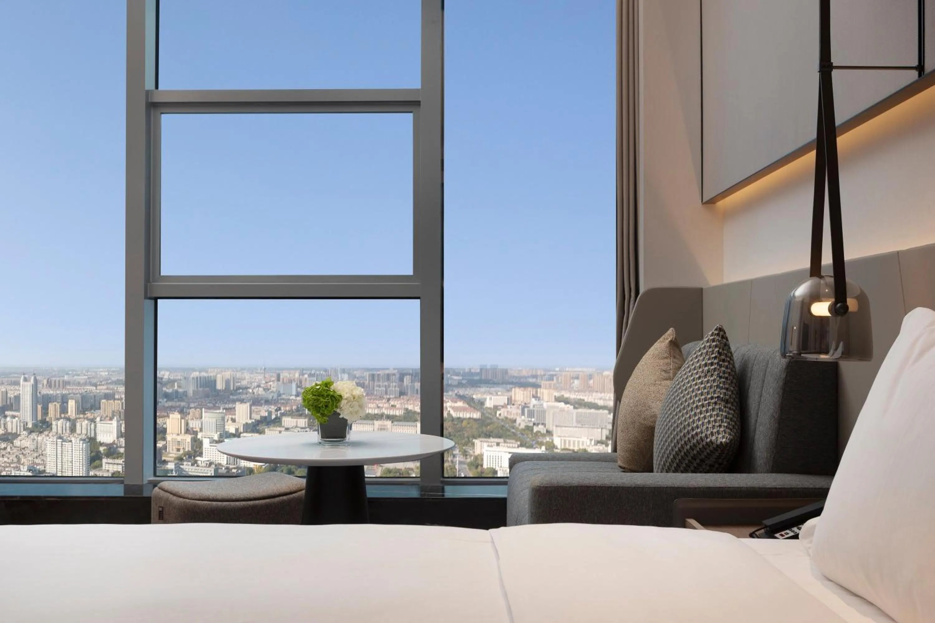 Photo of the whole room, Bed in Crowne Plaza Taizhou City Center by IHG