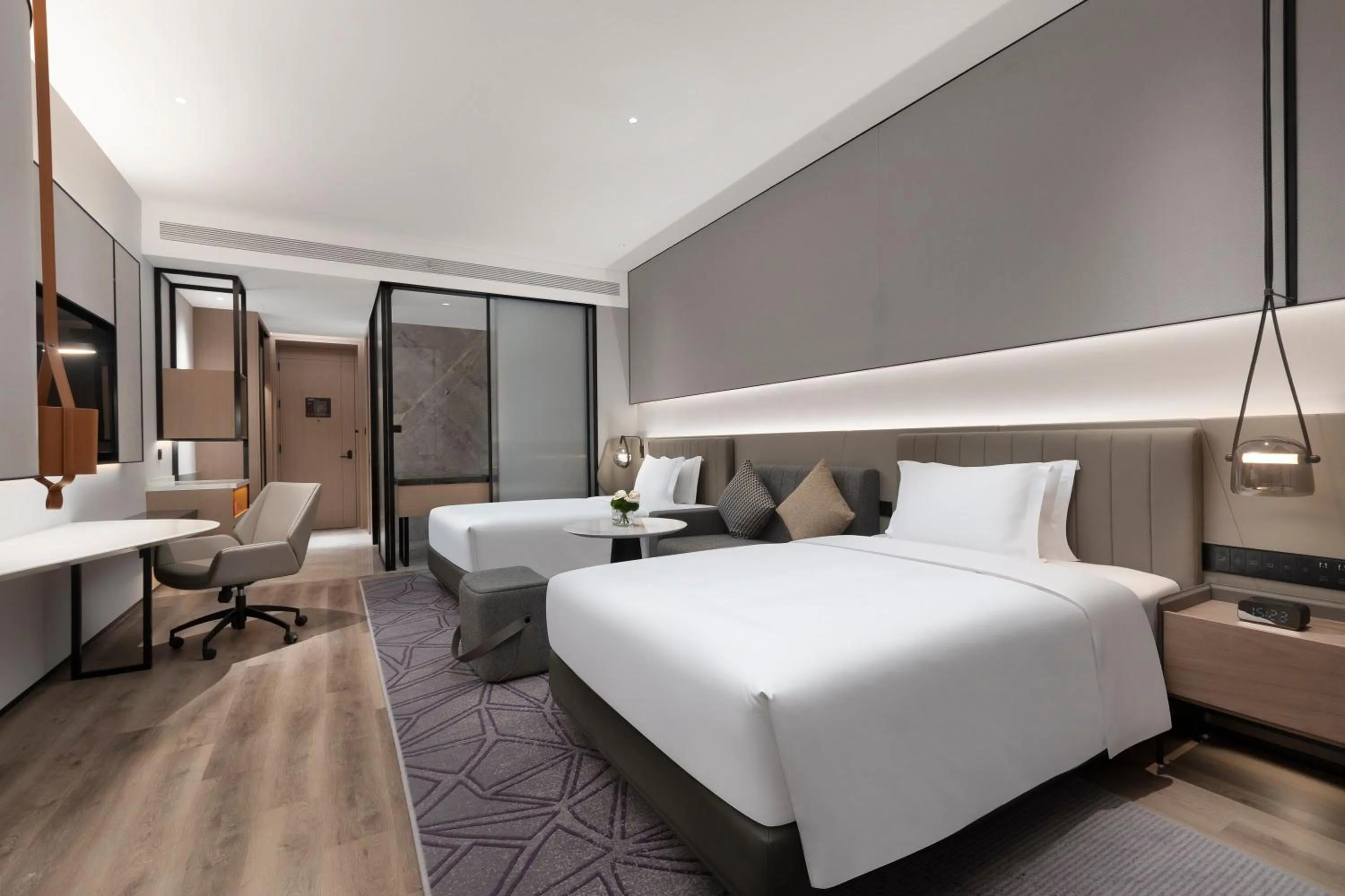 Photo of the whole room, Bed in Crowne Plaza Taizhou City Center by IHG
