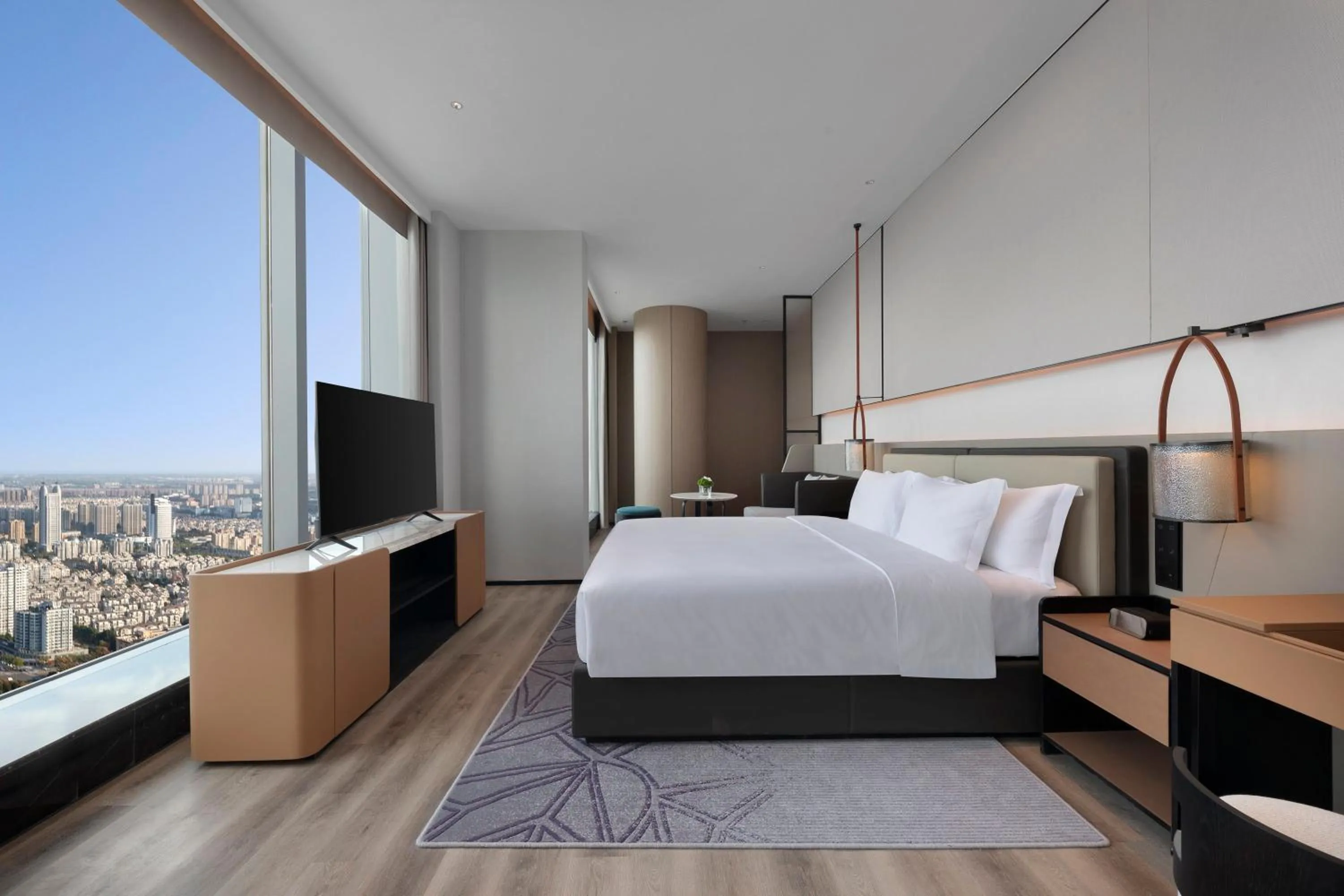 Photo of the whole room, Bed in Crowne Plaza Taizhou City Center by IHG