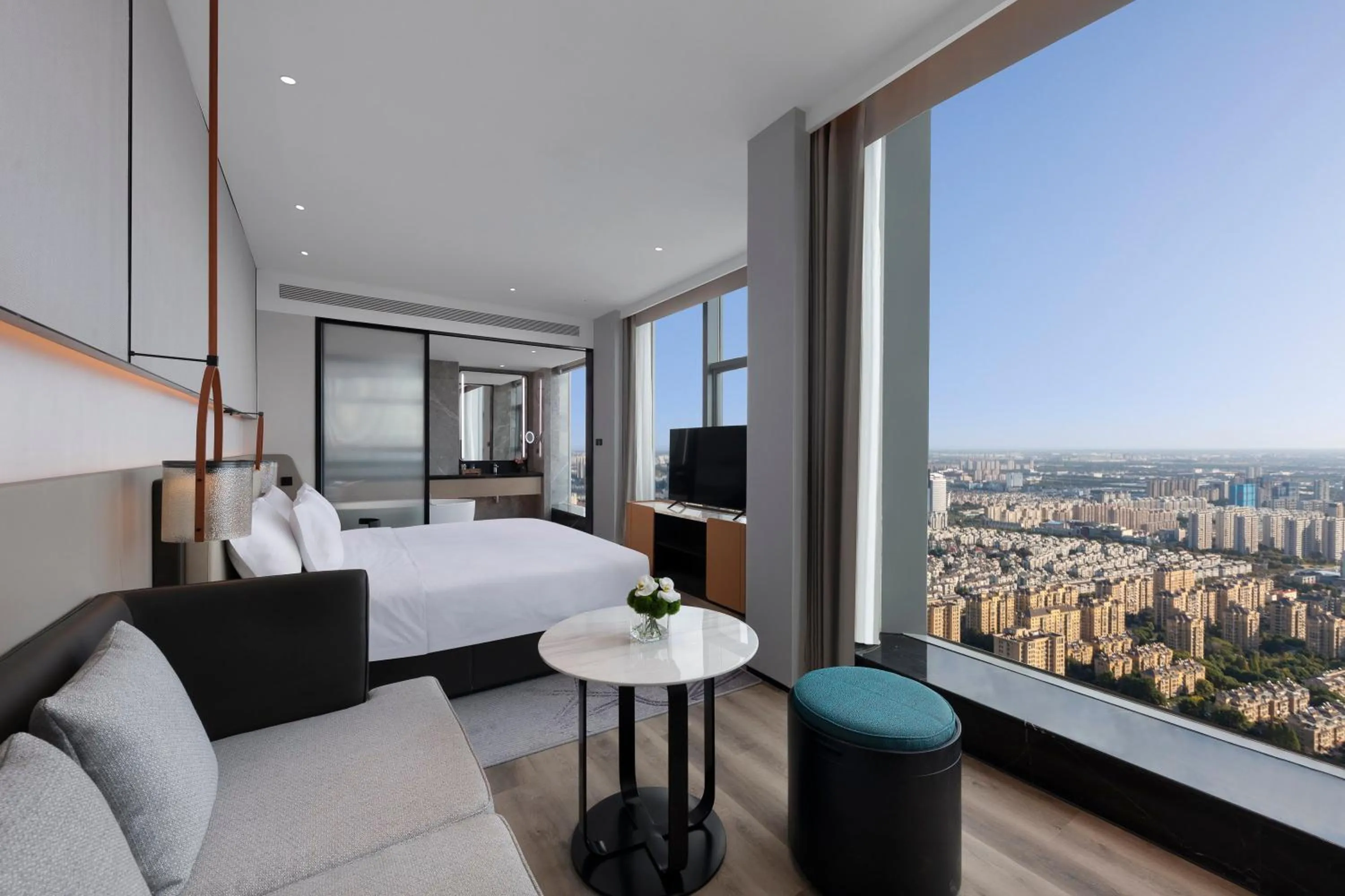 Photo of the whole room, Bed in Crowne Plaza Taizhou City Center by IHG