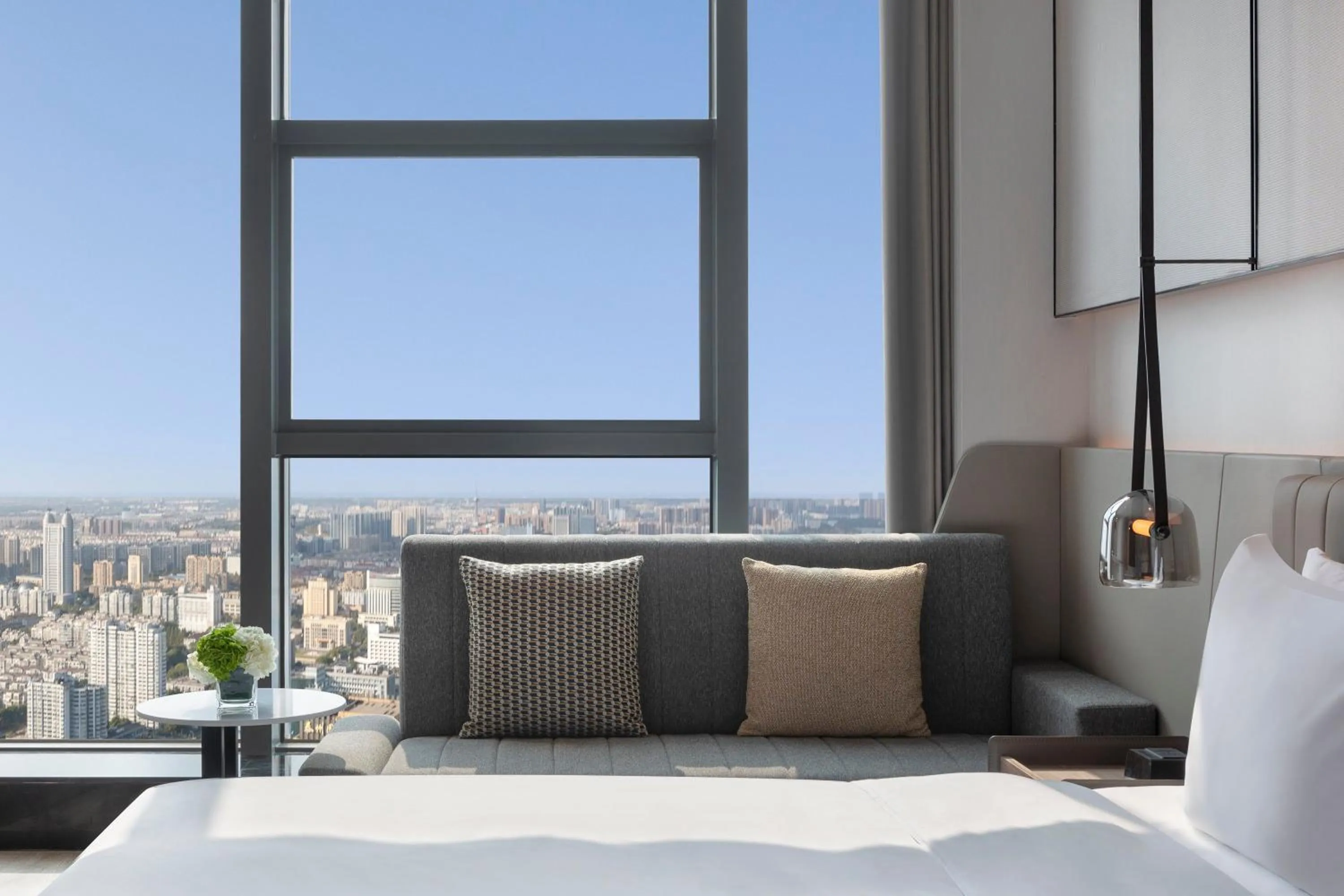 Photo of the whole room, Bed in Crowne Plaza Taizhou City Center by IHG