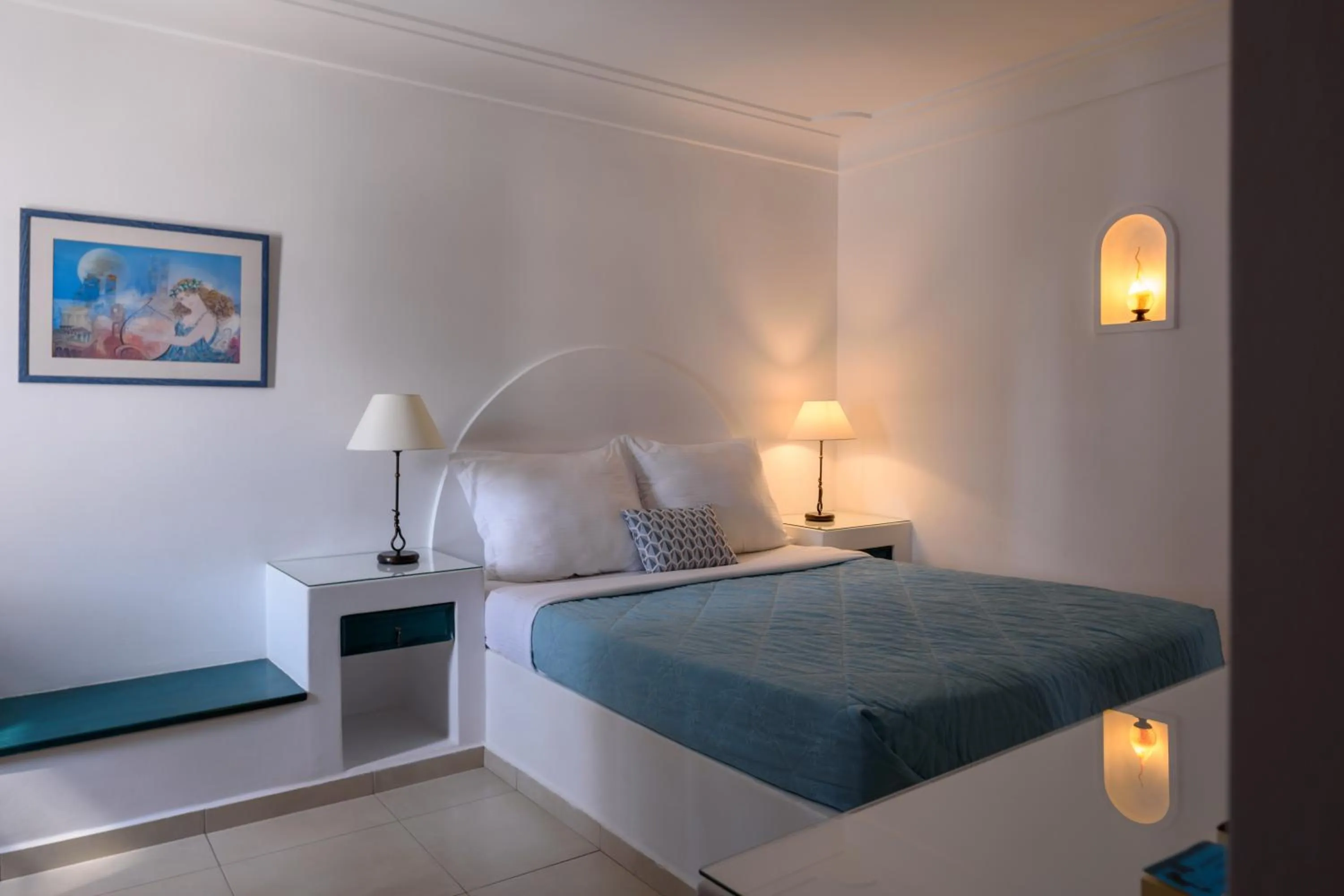 Bed in Veggera Beach Hotel