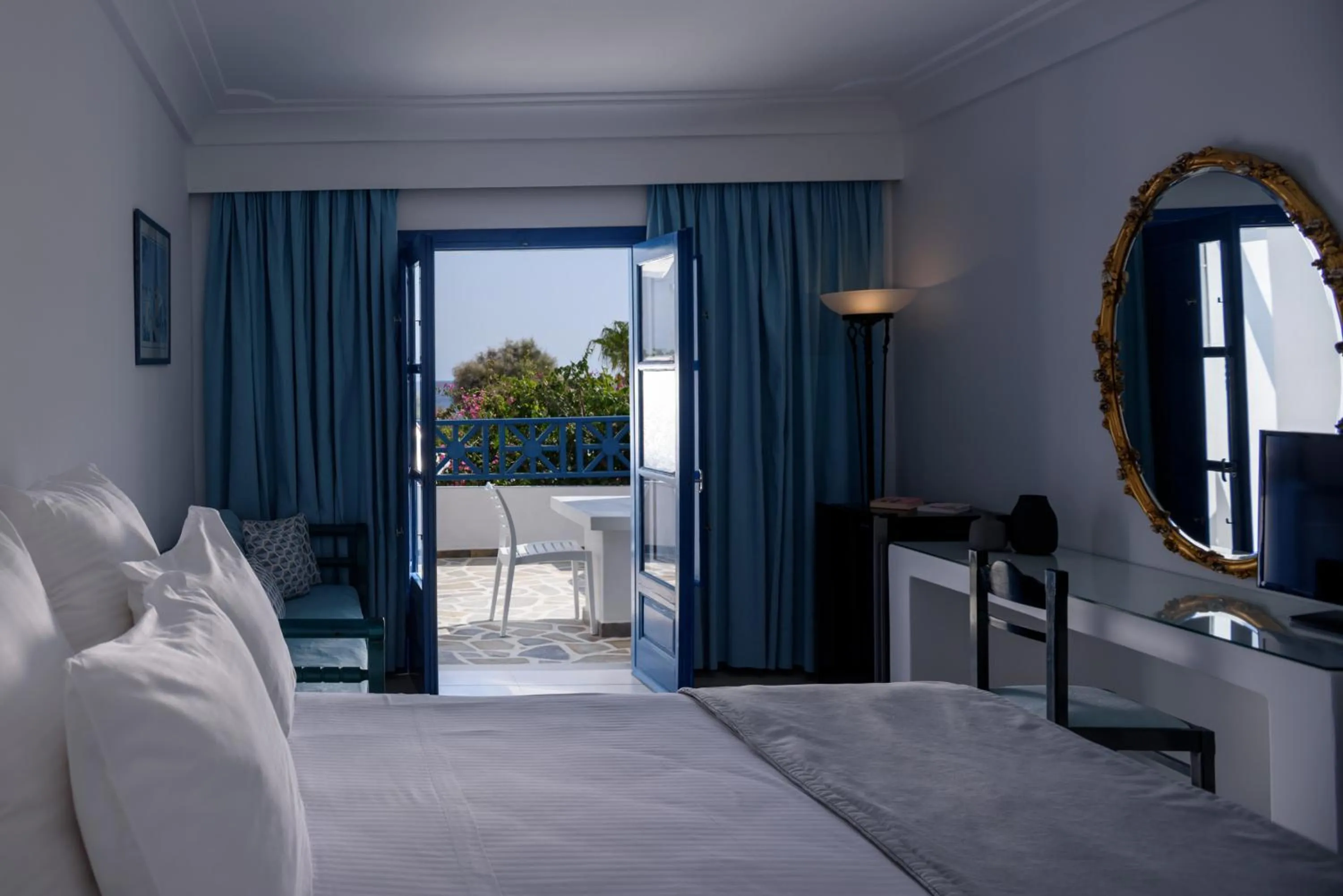 Bed in Veggera Beach Hotel