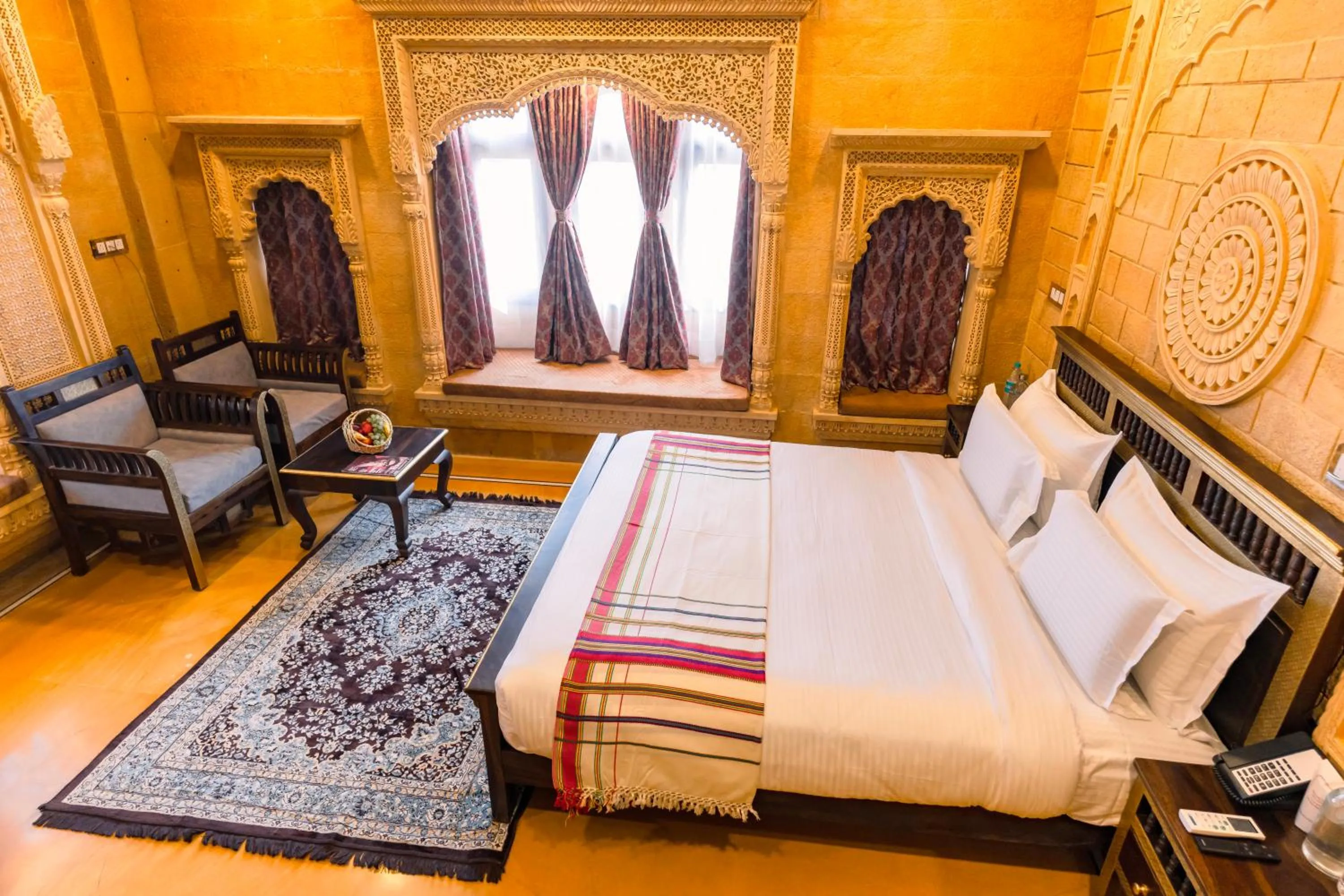 Bed in Hotel Durjay Garh