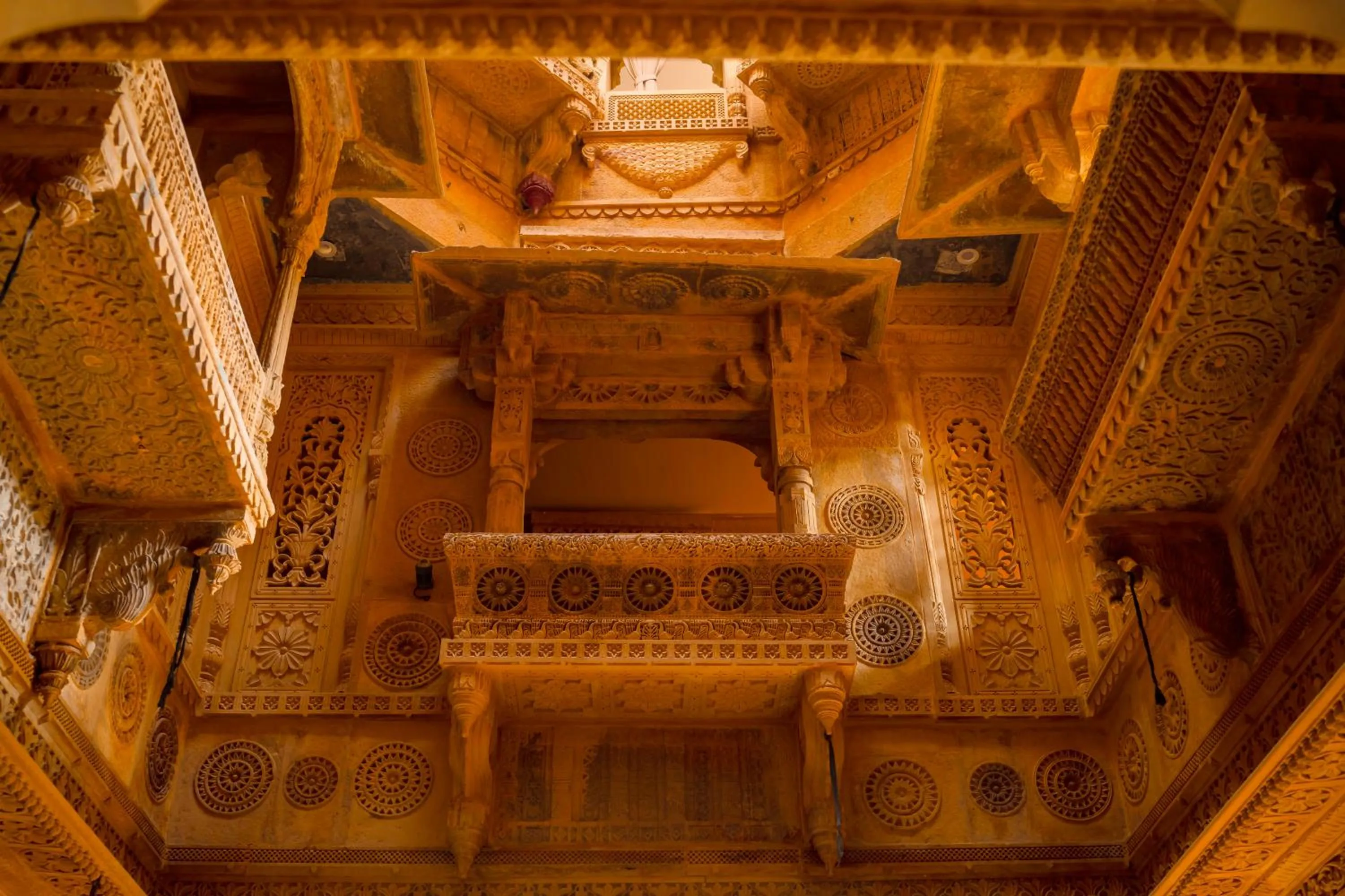 Inner courtyard view in Hotel Durjay Garh