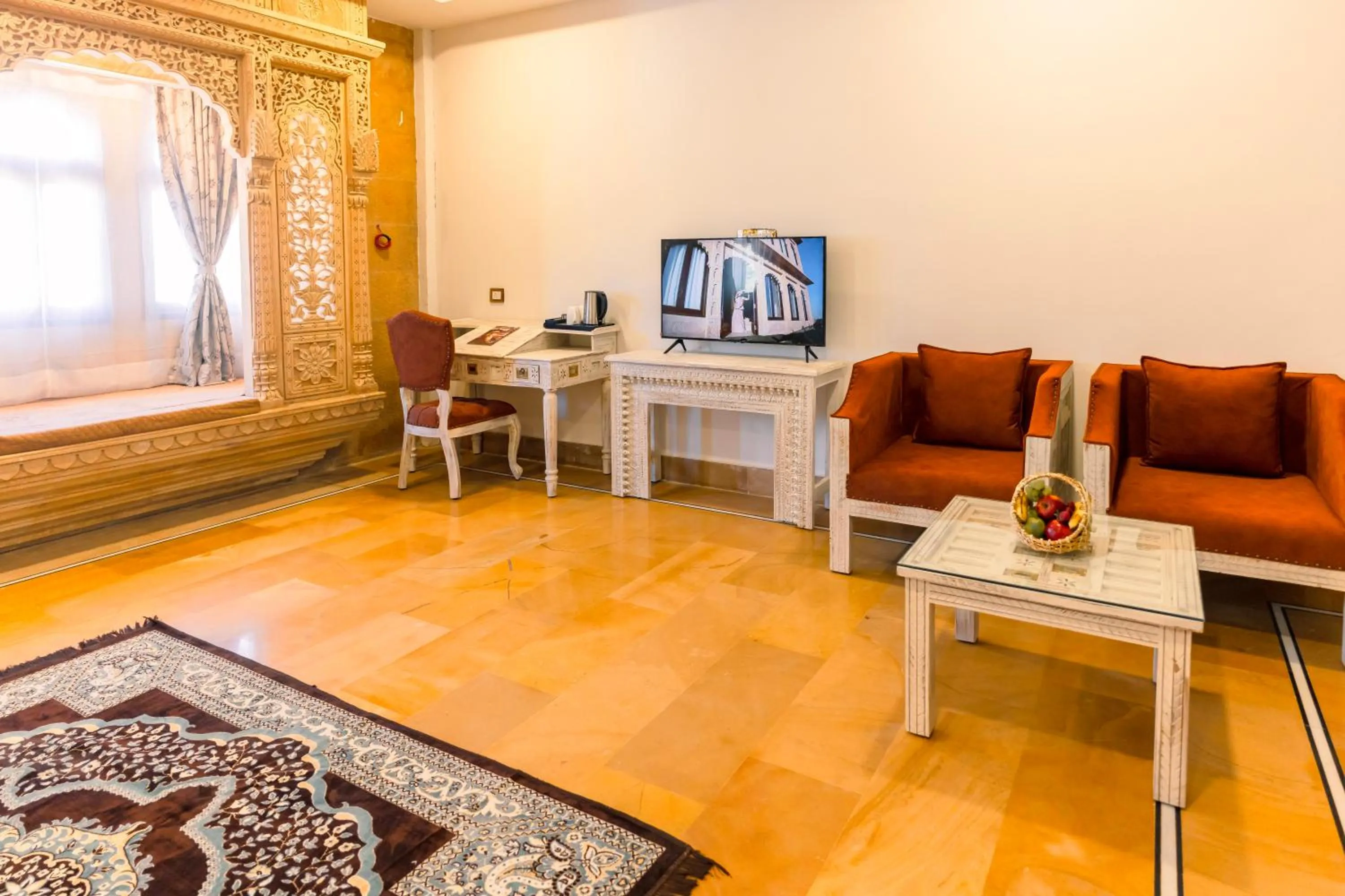 Seating area in Hotel Durjay Garh