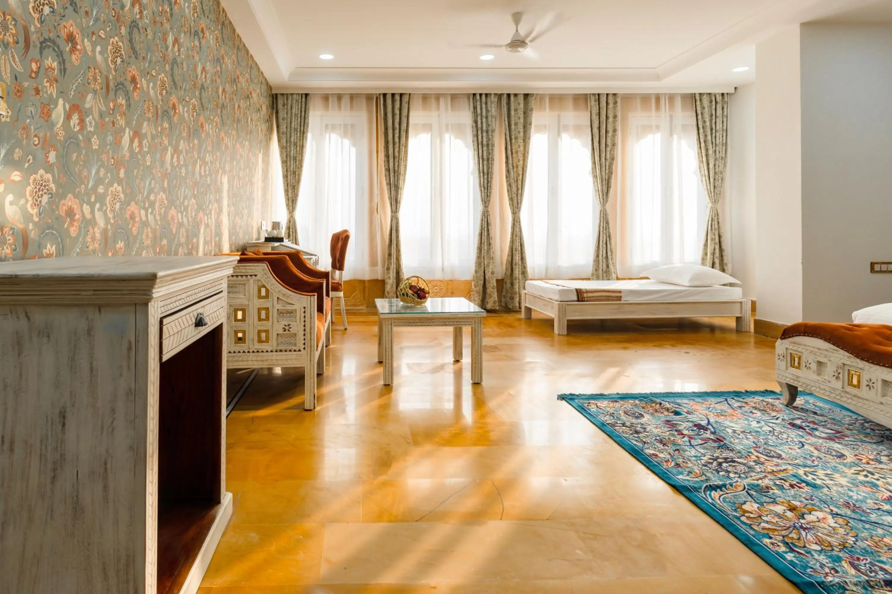 Seating area in Hotel Durjay Garh