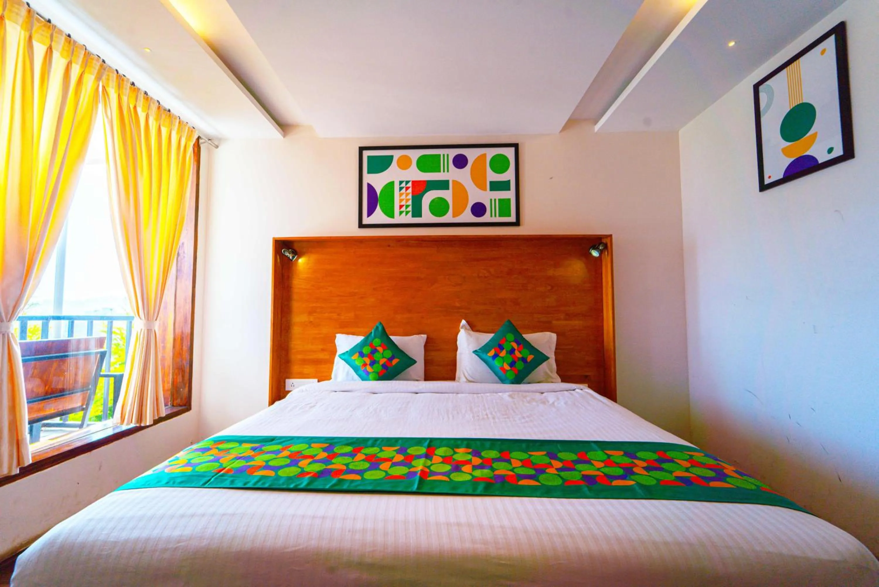 Bedroom, Bed in Treebo Tranquil Heights With Scenic View