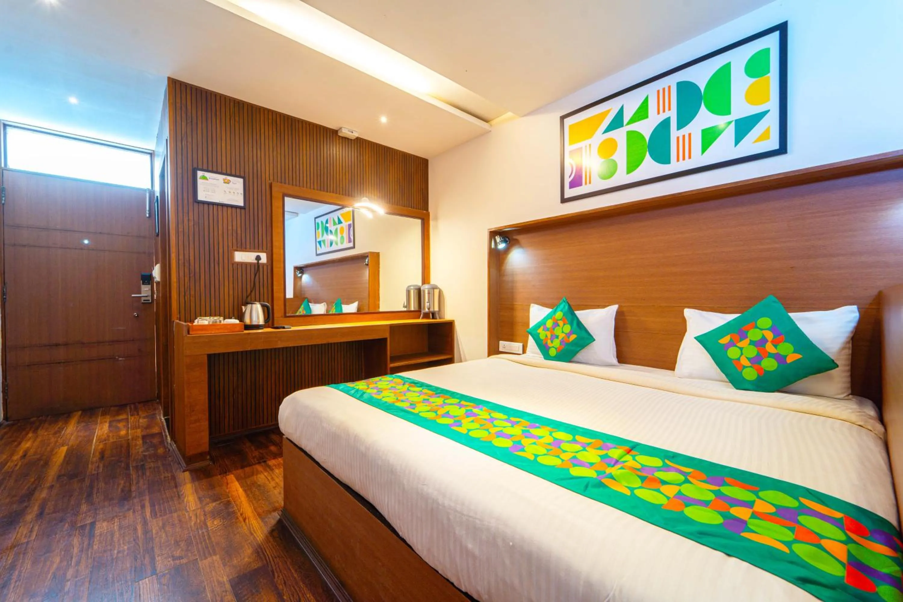 Bedroom, Bed in Treebo Tranquil Heights With Scenic View