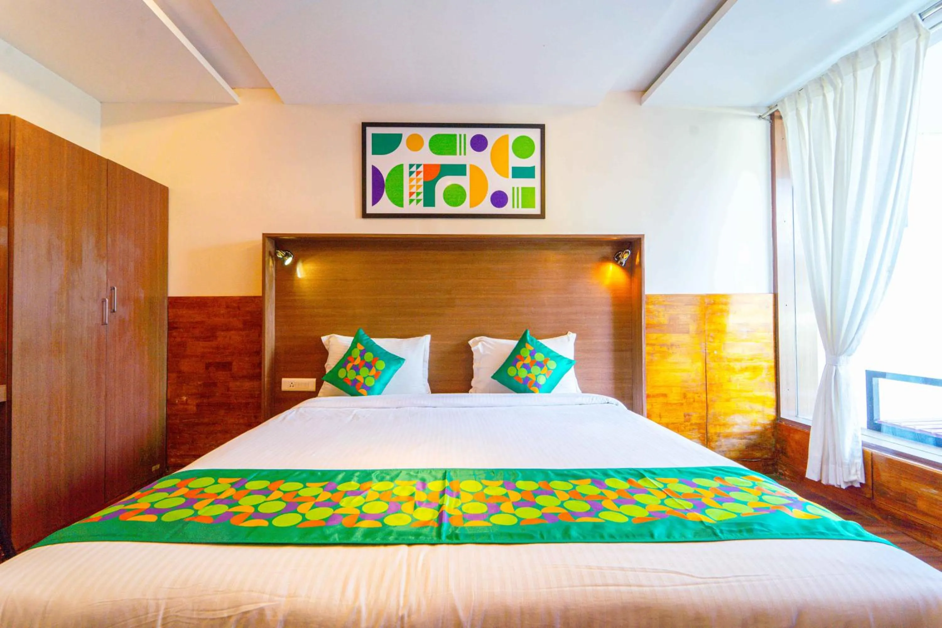 Bedroom, Bed in Treebo Tranquil Heights With Scenic View
