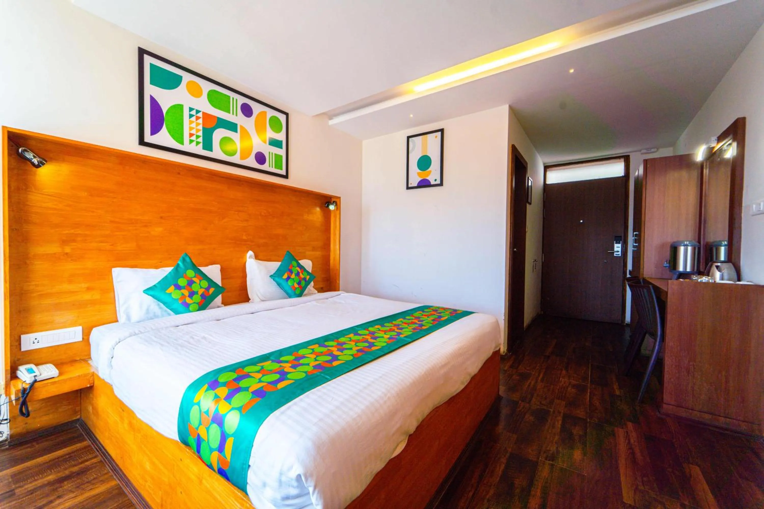 Bedroom, Bed in Treebo Tranquil Heights With Scenic View