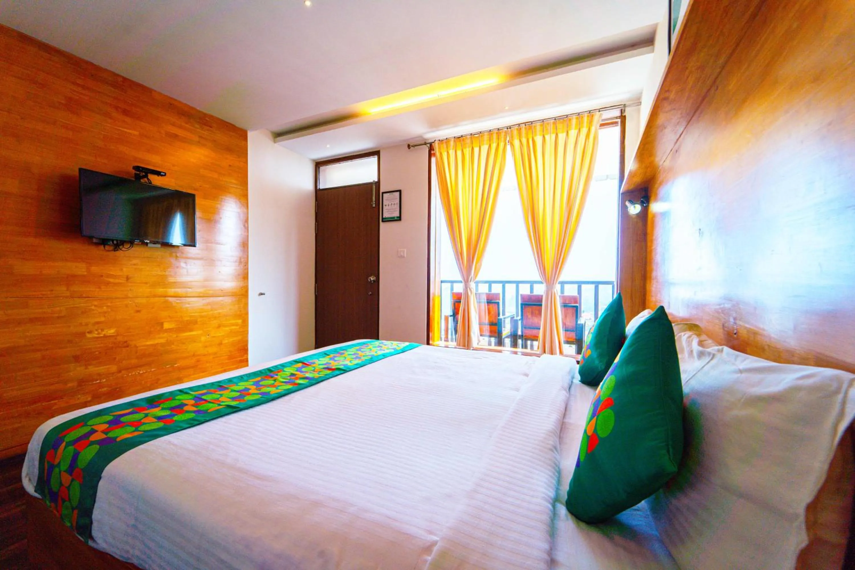 Bedroom, Bed in Treebo Tranquil Heights With Scenic View