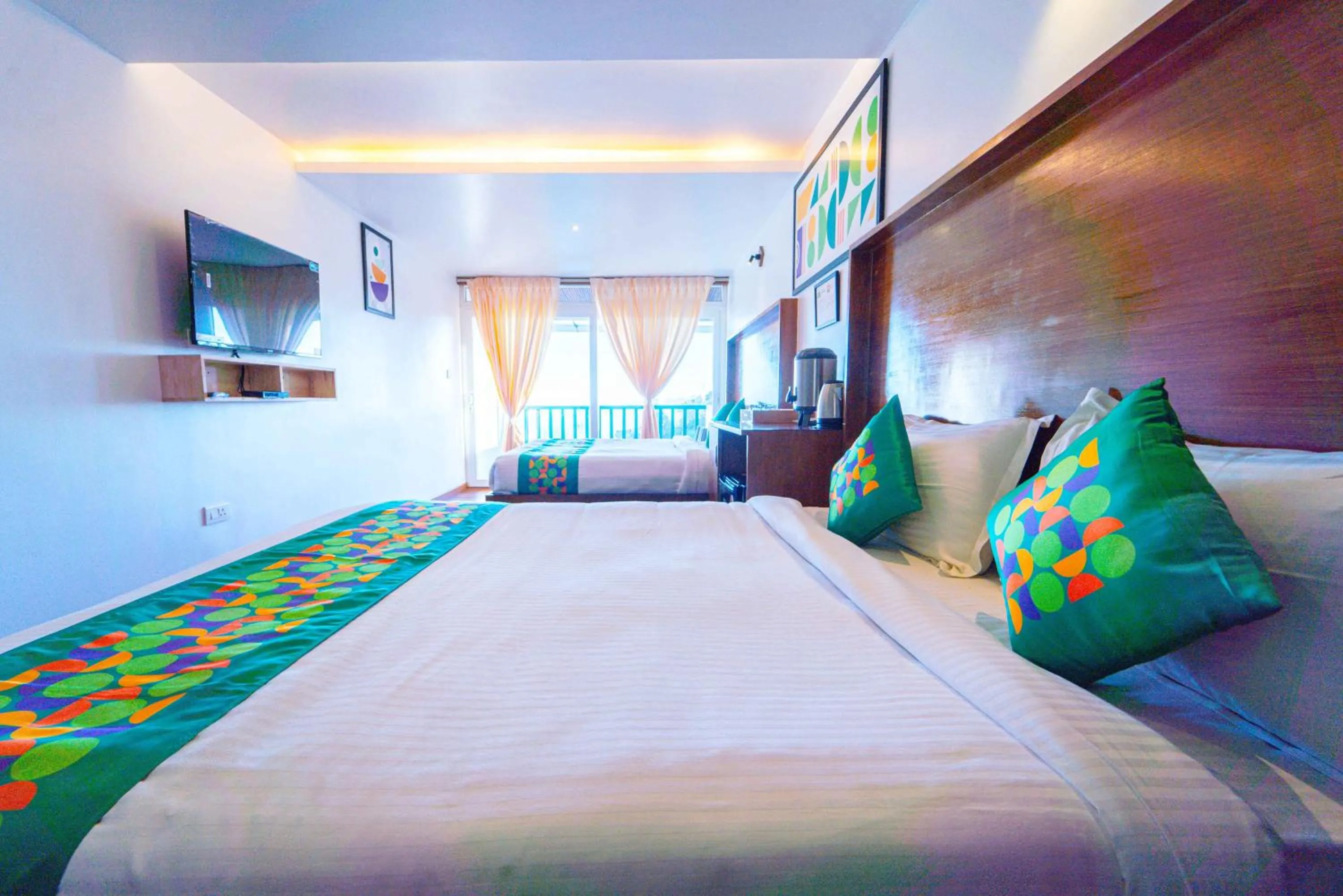 Bedroom, Bed in Treebo Tranquil Heights With Scenic View