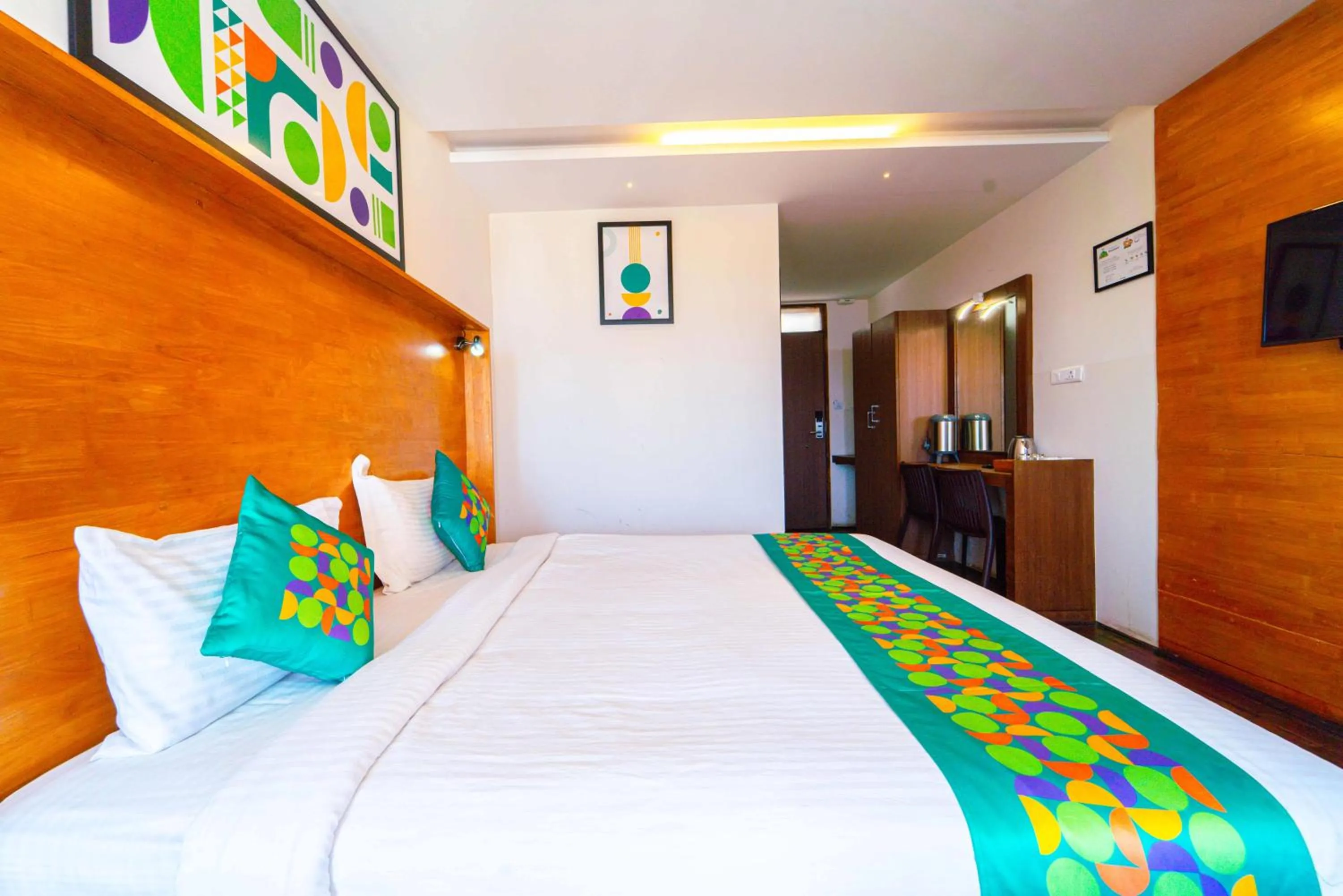 Bedroom, Bed in Treebo Tranquil Heights With Scenic View