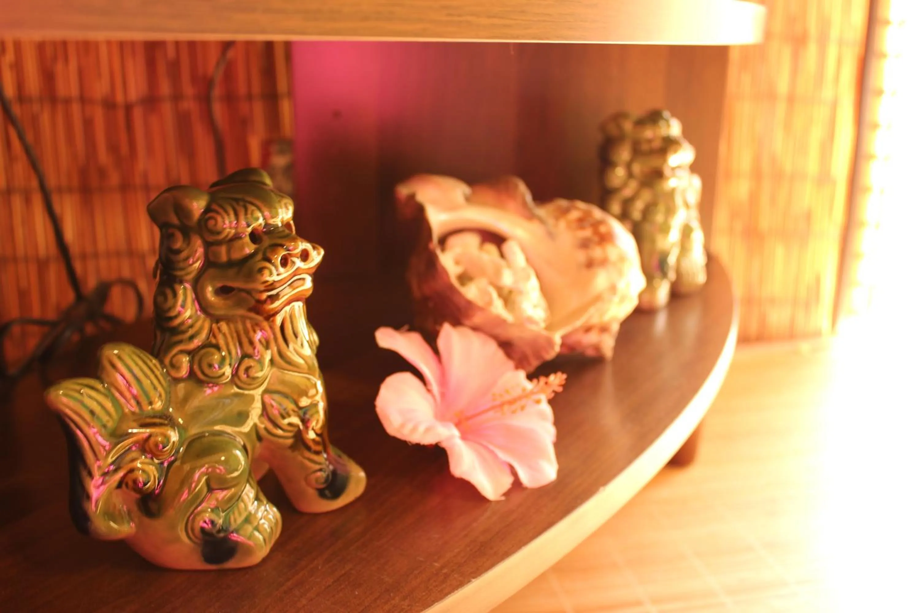 Decorative detail in Okinawa Minshuku Kariyushi