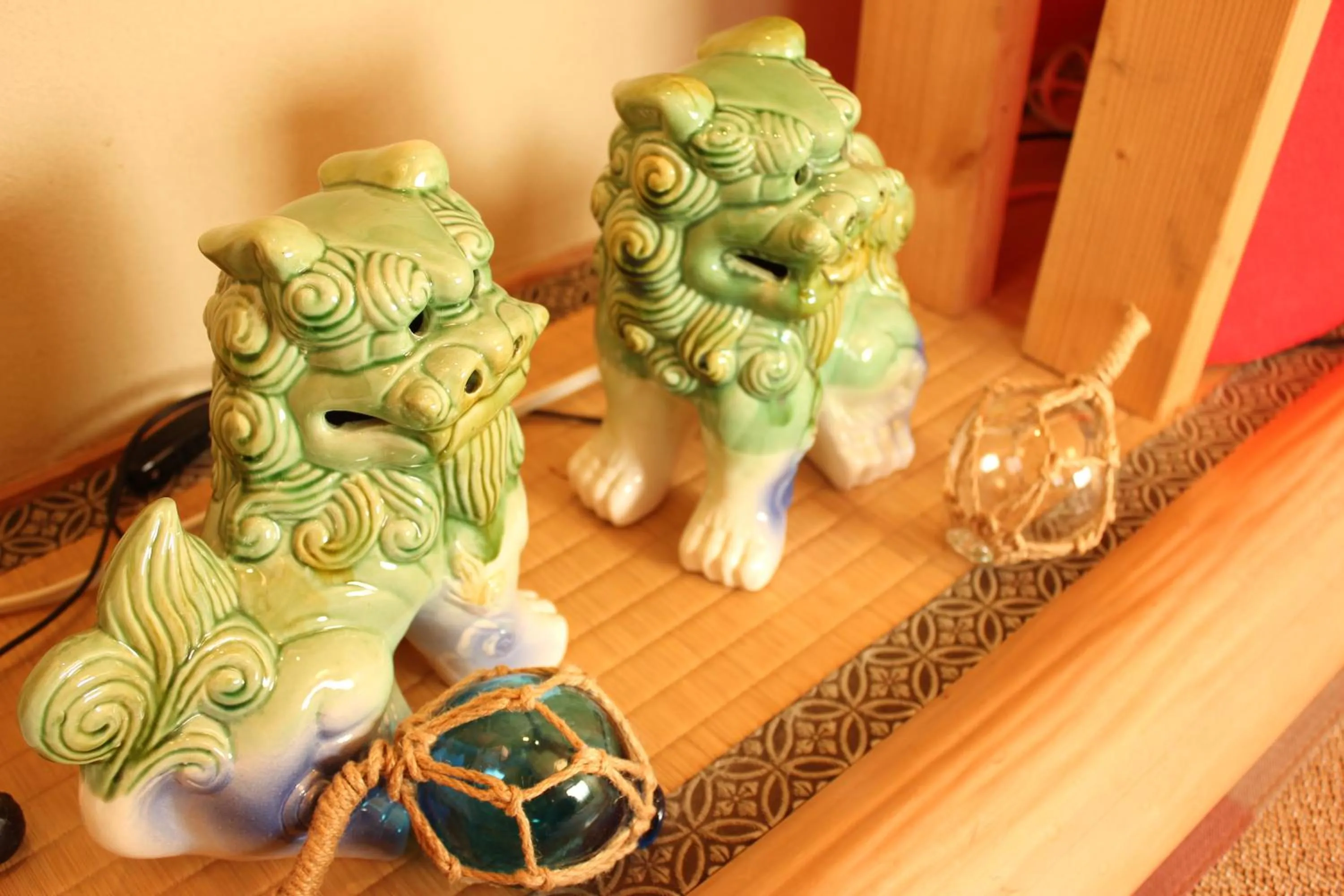 Decorative detail in Okinawa Minshuku Kariyushi