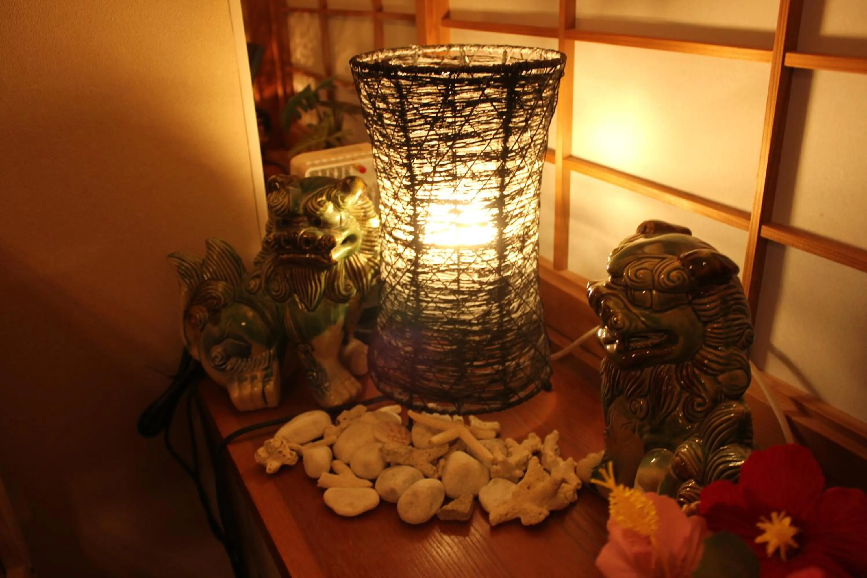 Decorative detail in Okinawa Minshuku Kariyushi