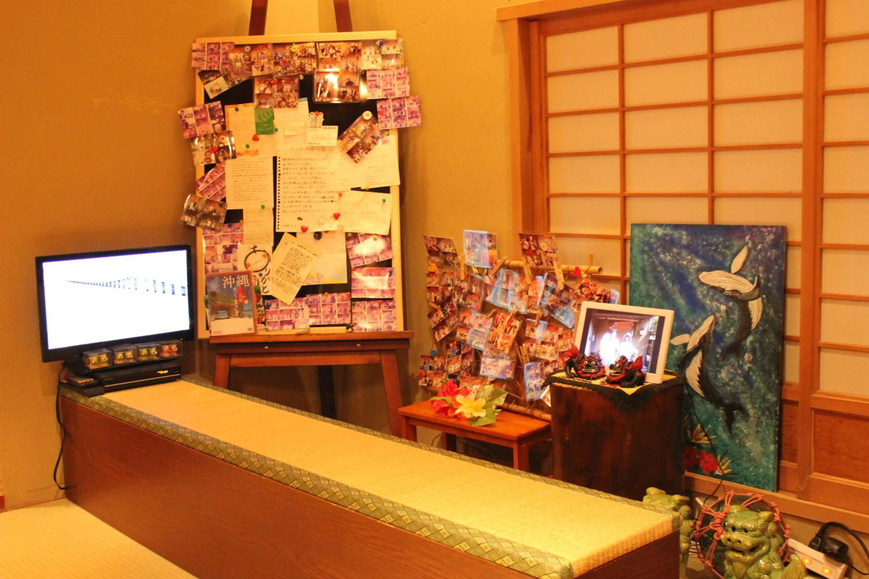 Lobby or reception in Okinawa Minshuku Kariyushi