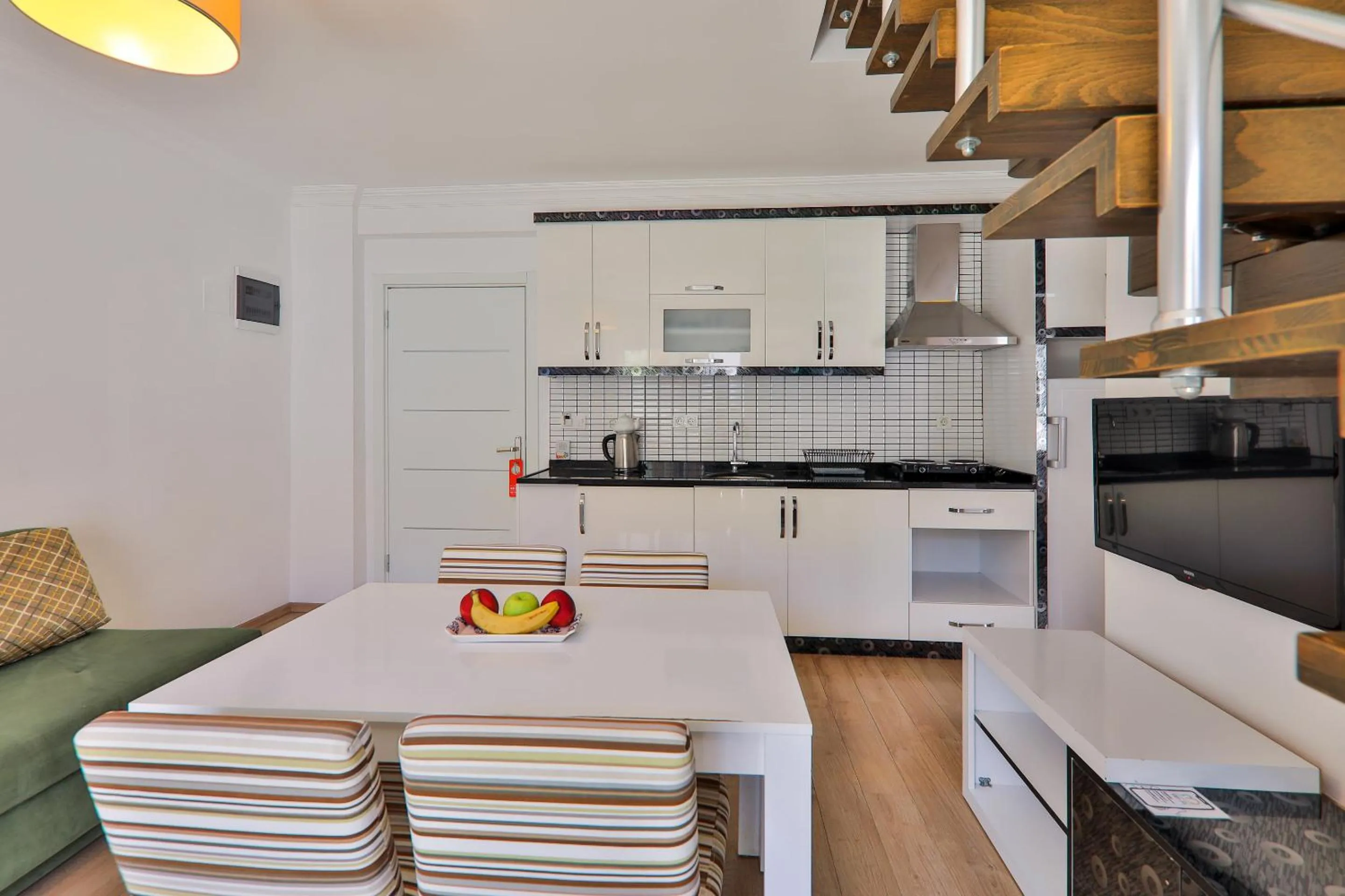 Kitchen or kitchenette in Bossa Nova Apart Hotel