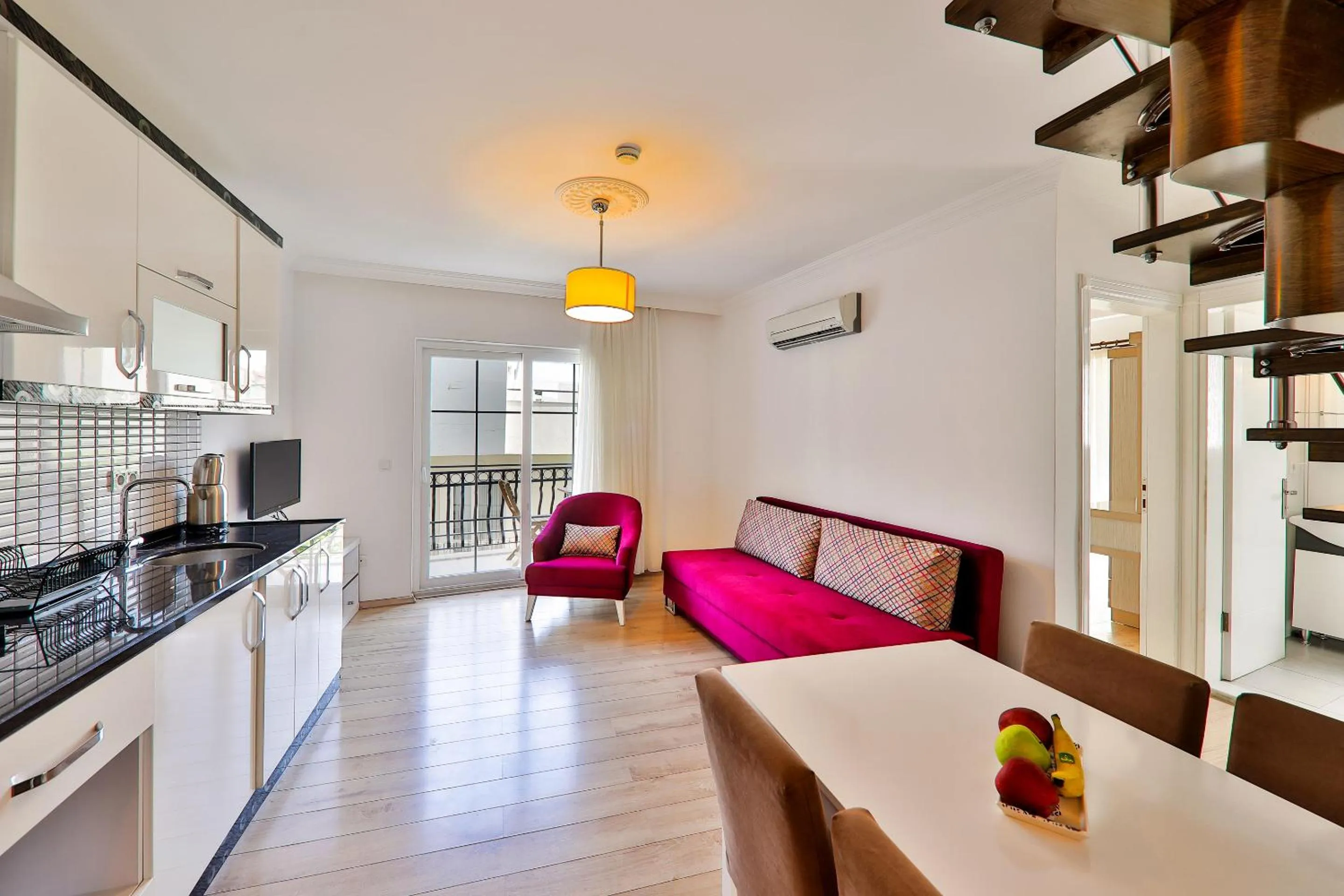 Kitchen or kitchenette in Bossa Nova Apart Hotel