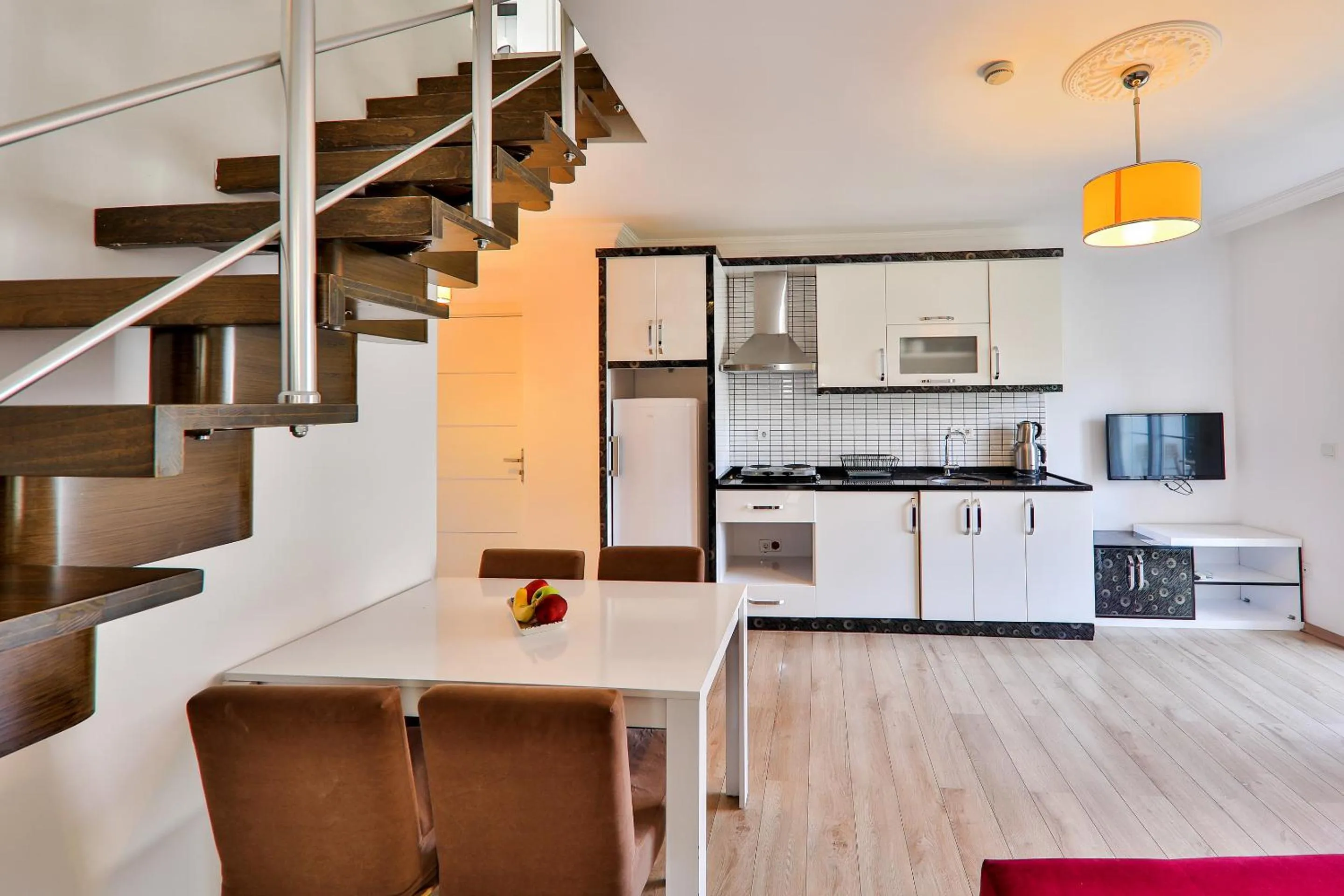 Kitchen or kitchenette in Bossa Nova Apart Hotel