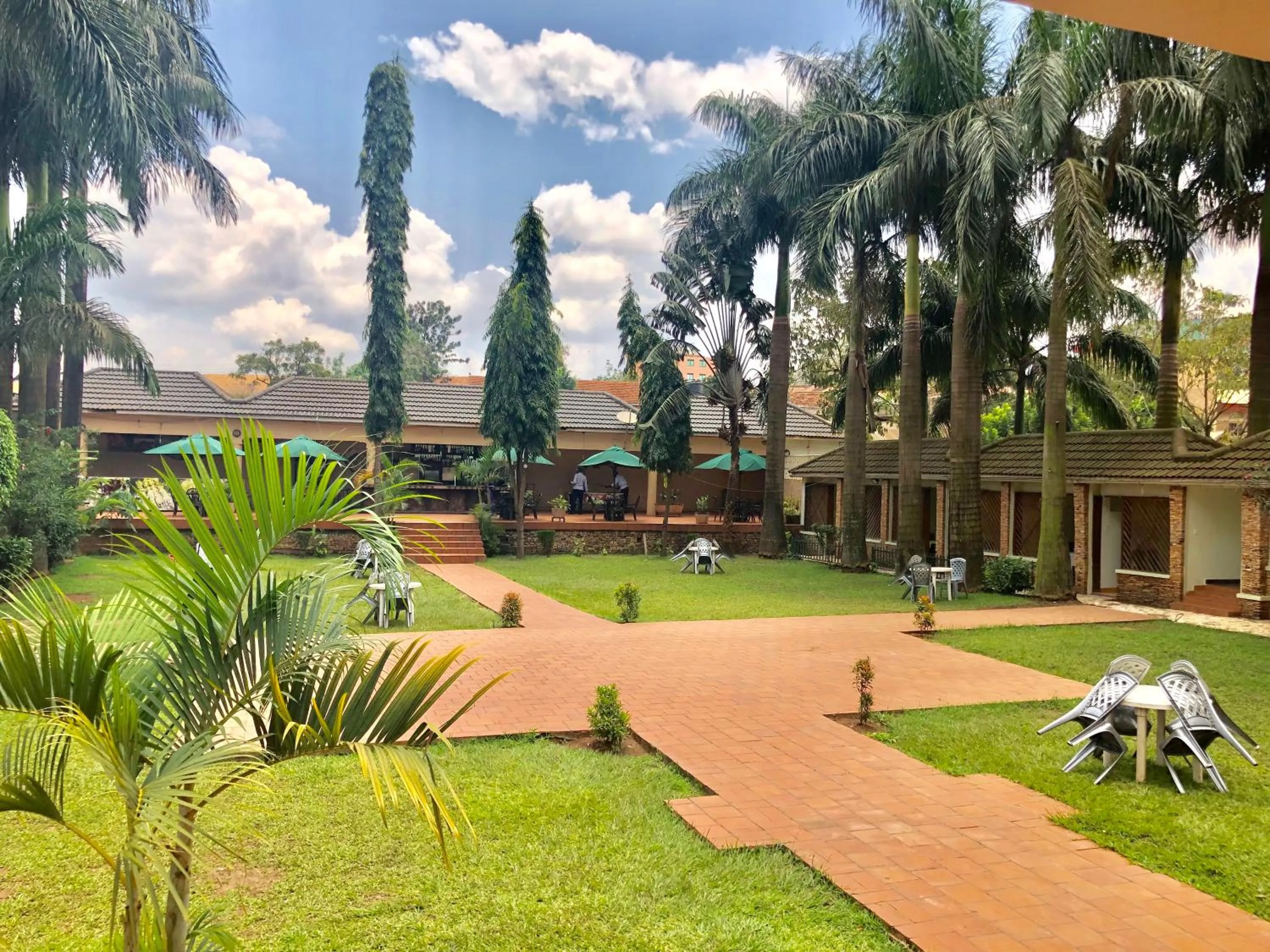 Garden in Emerald Hotel Kampala