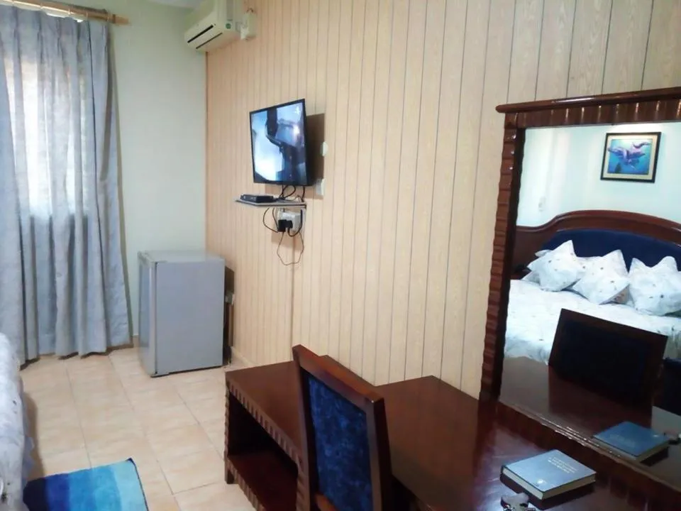 Bed in Emerald Hotel Kampala