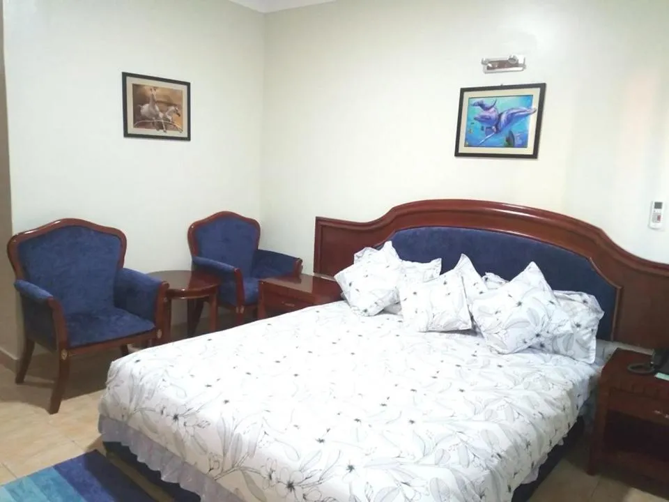 Bed in Emerald Hotel Kampala