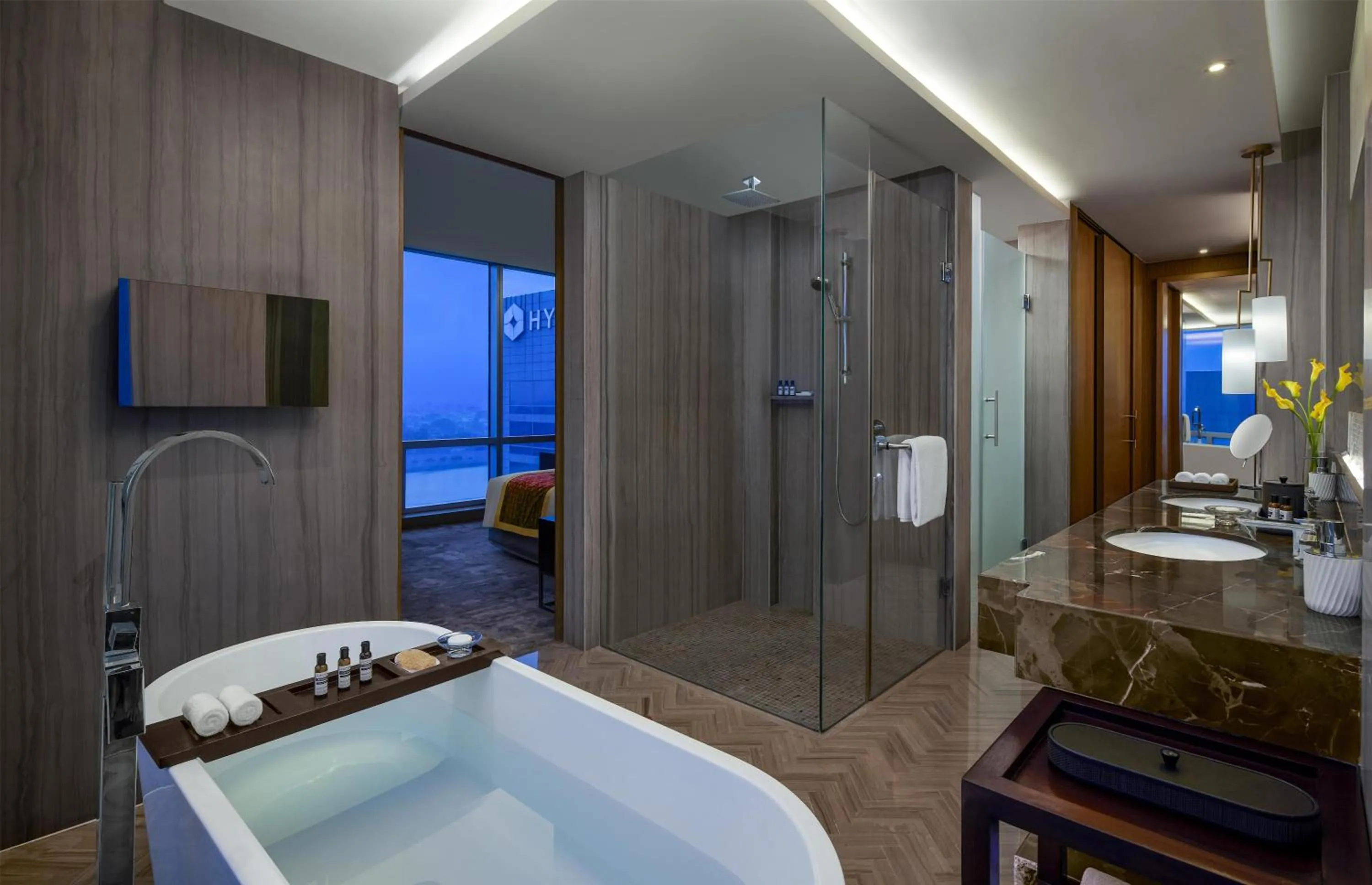 Bathroom in Hyatt Regency Ahmedabad