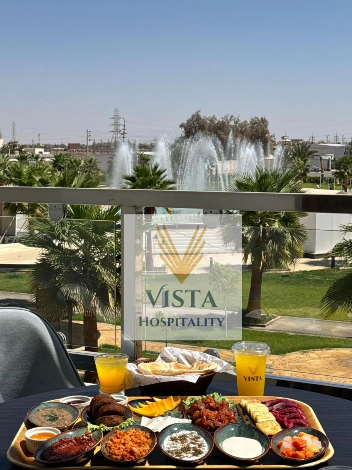 Continental breakfast in Vista Hotel Tabuk