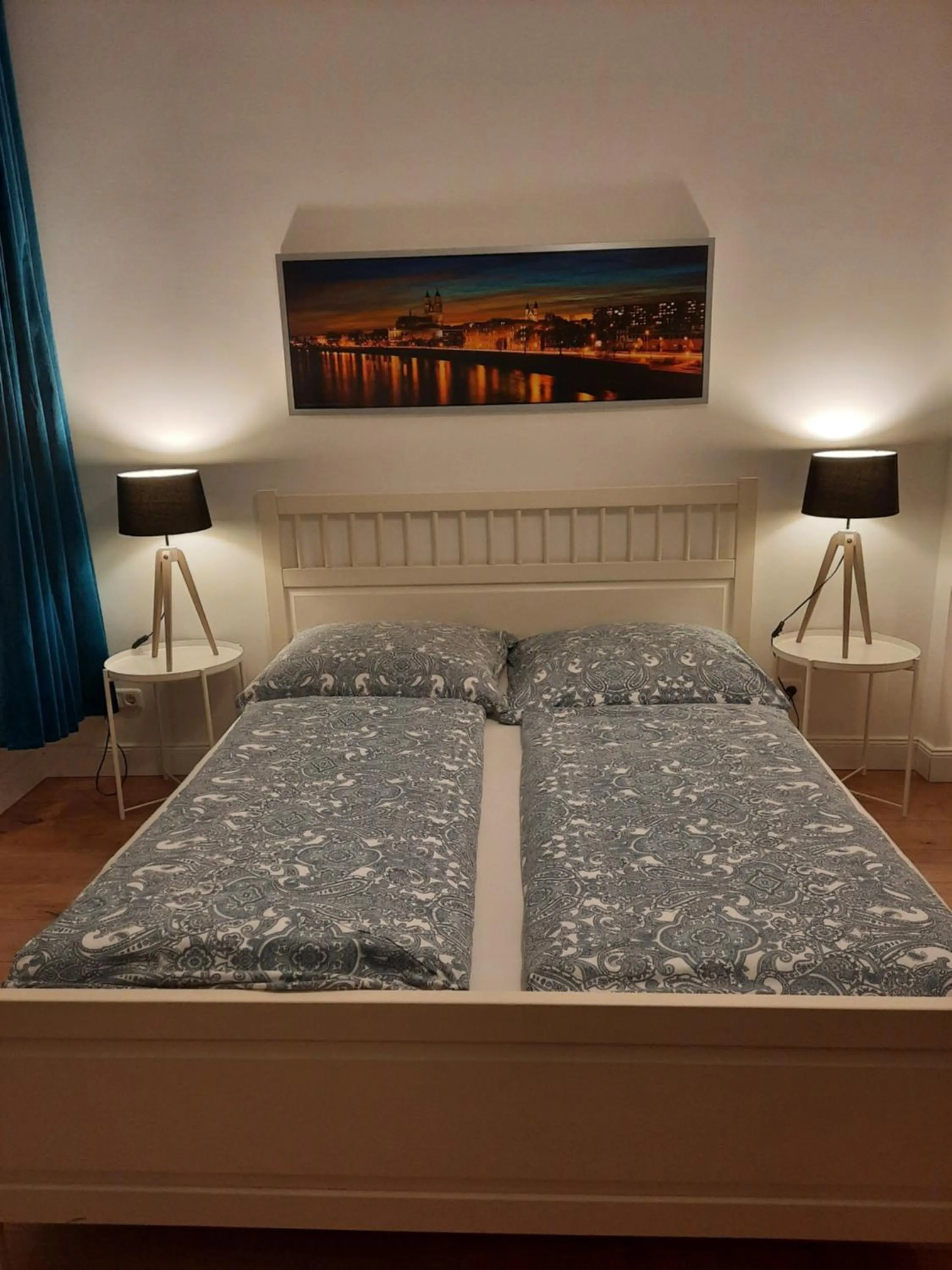 Bed in City Apartments Magdeburg