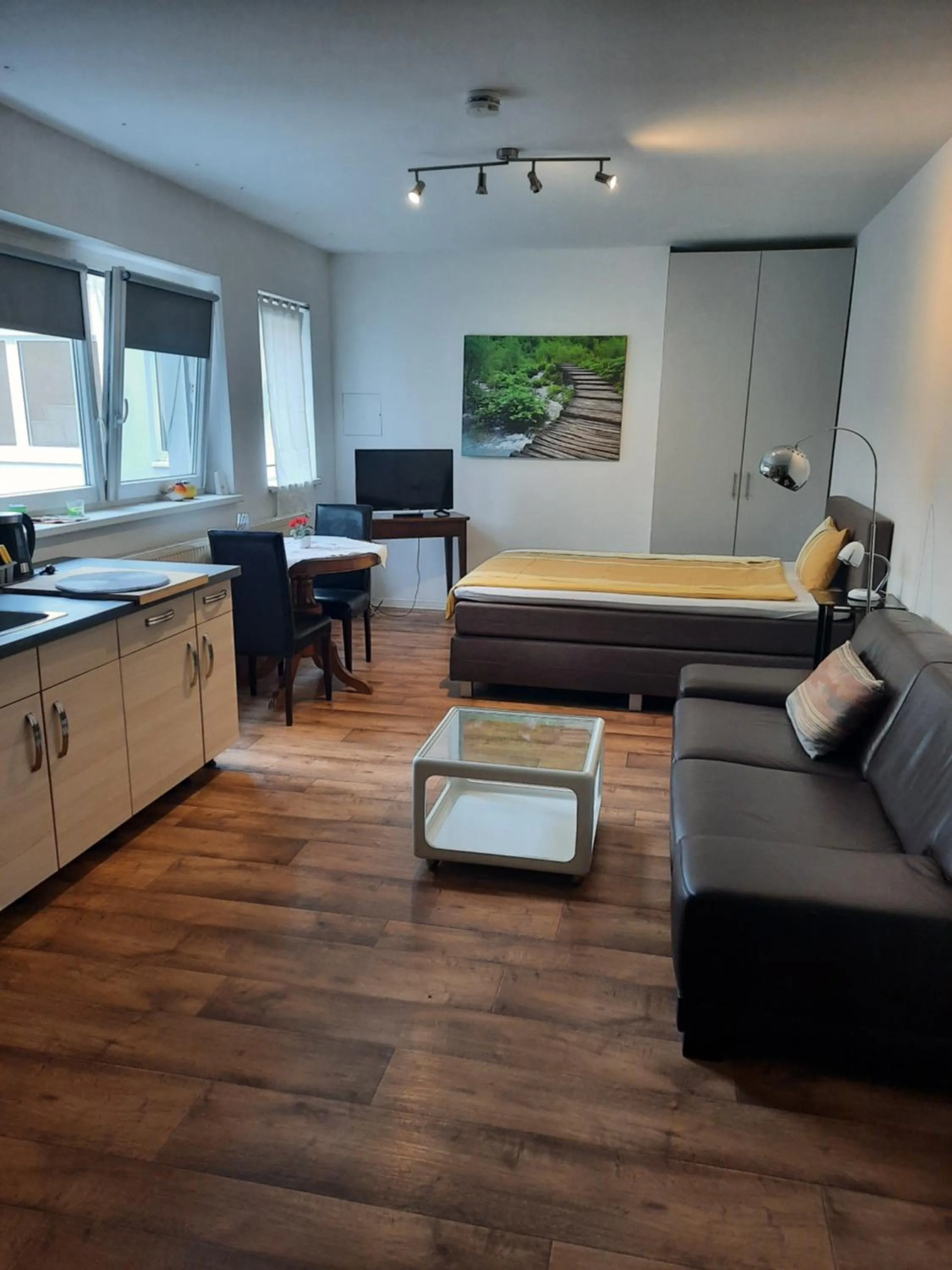 Living room in City Apartments Magdeburg