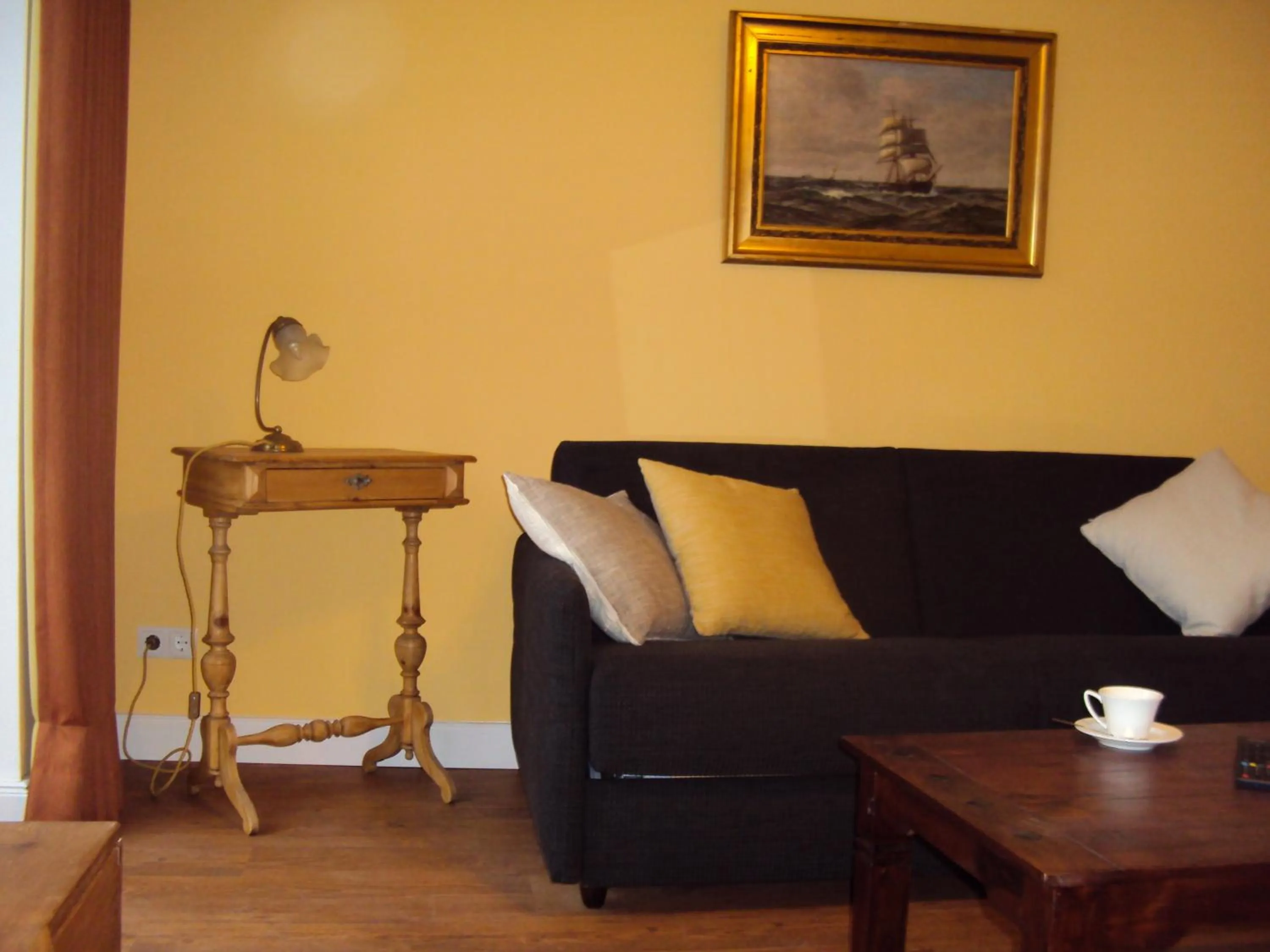 Seating area in Hugos Haus & Berthas Haus