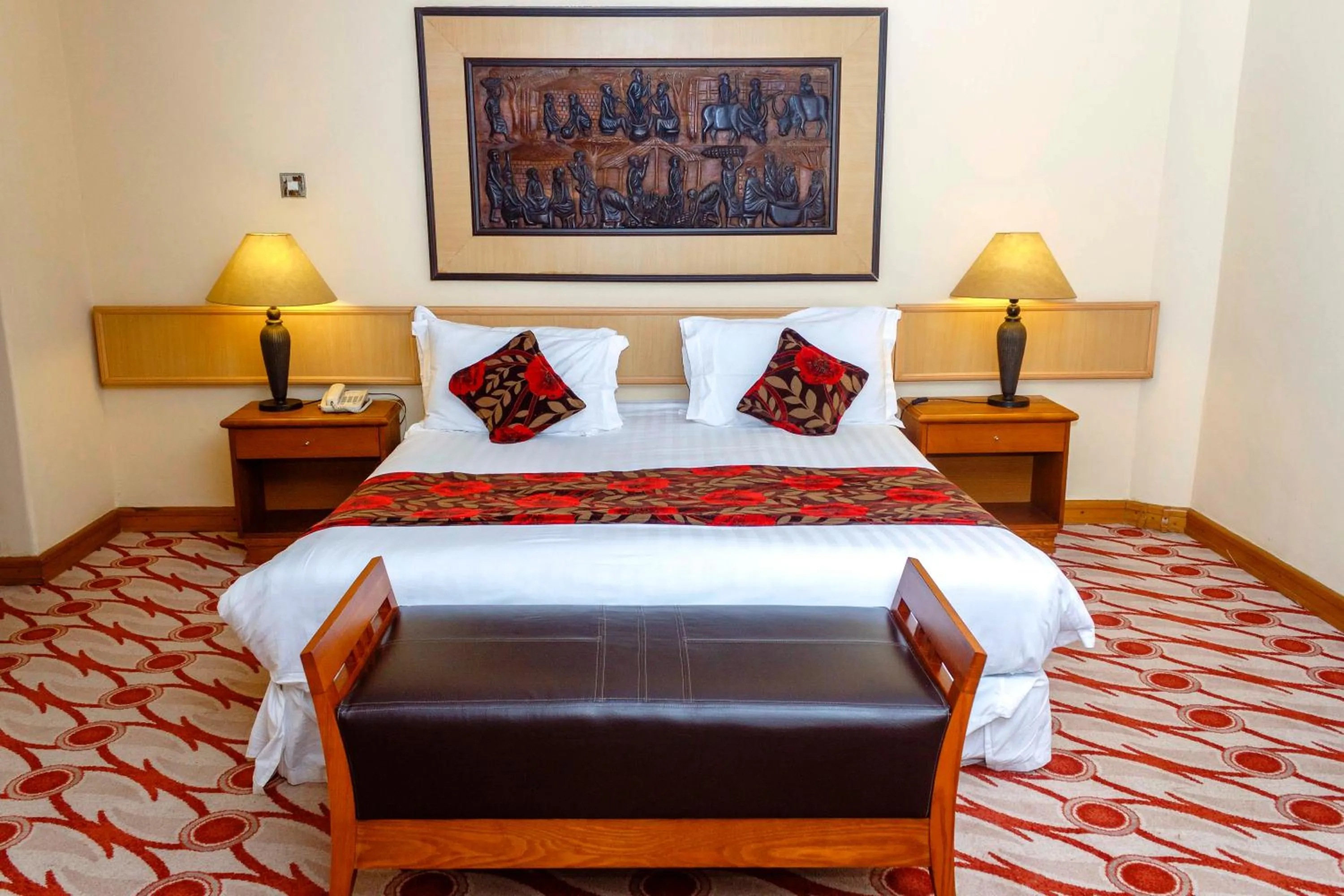 Bed in Golf Course Hotel