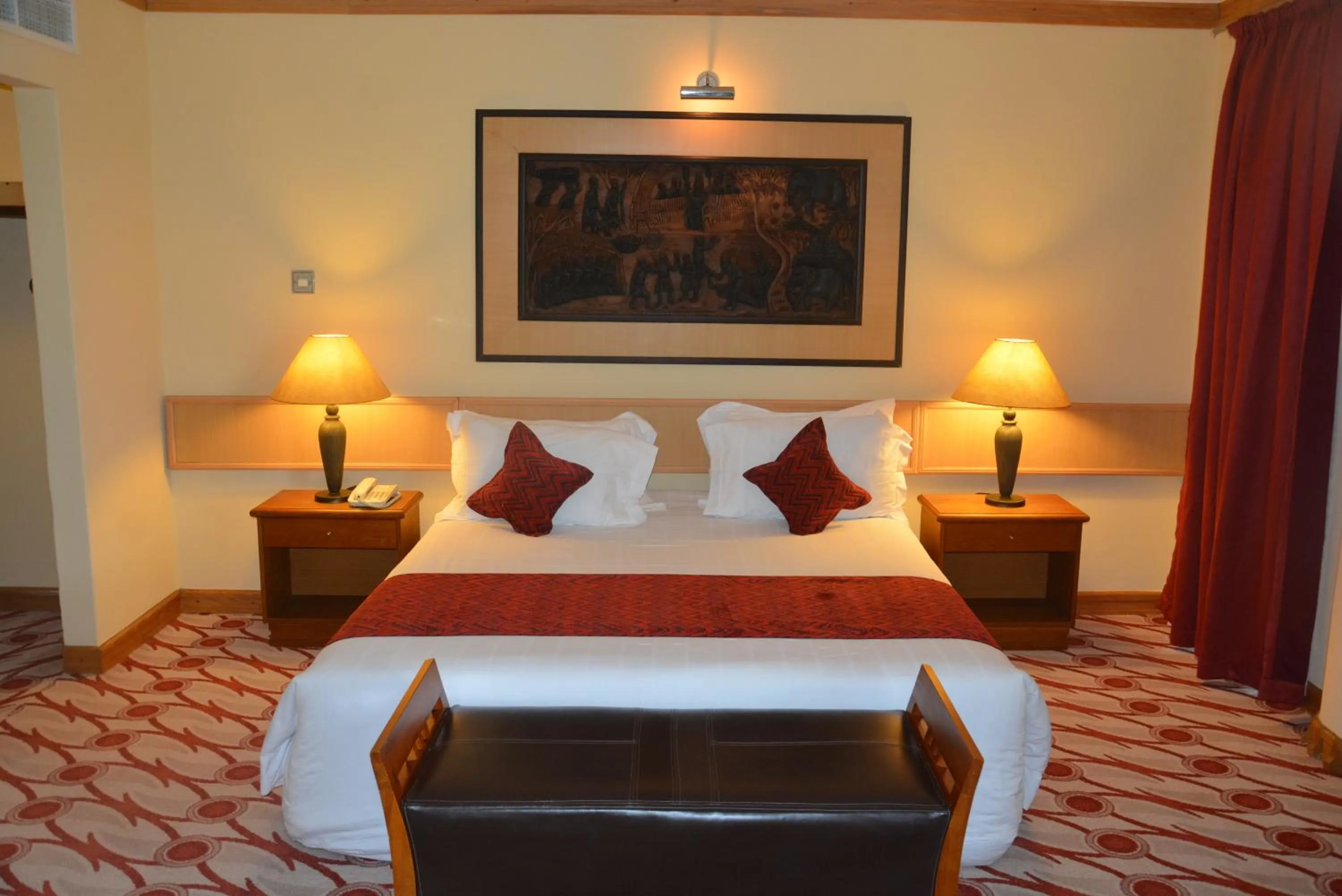 Bed in Golf Course Hotel