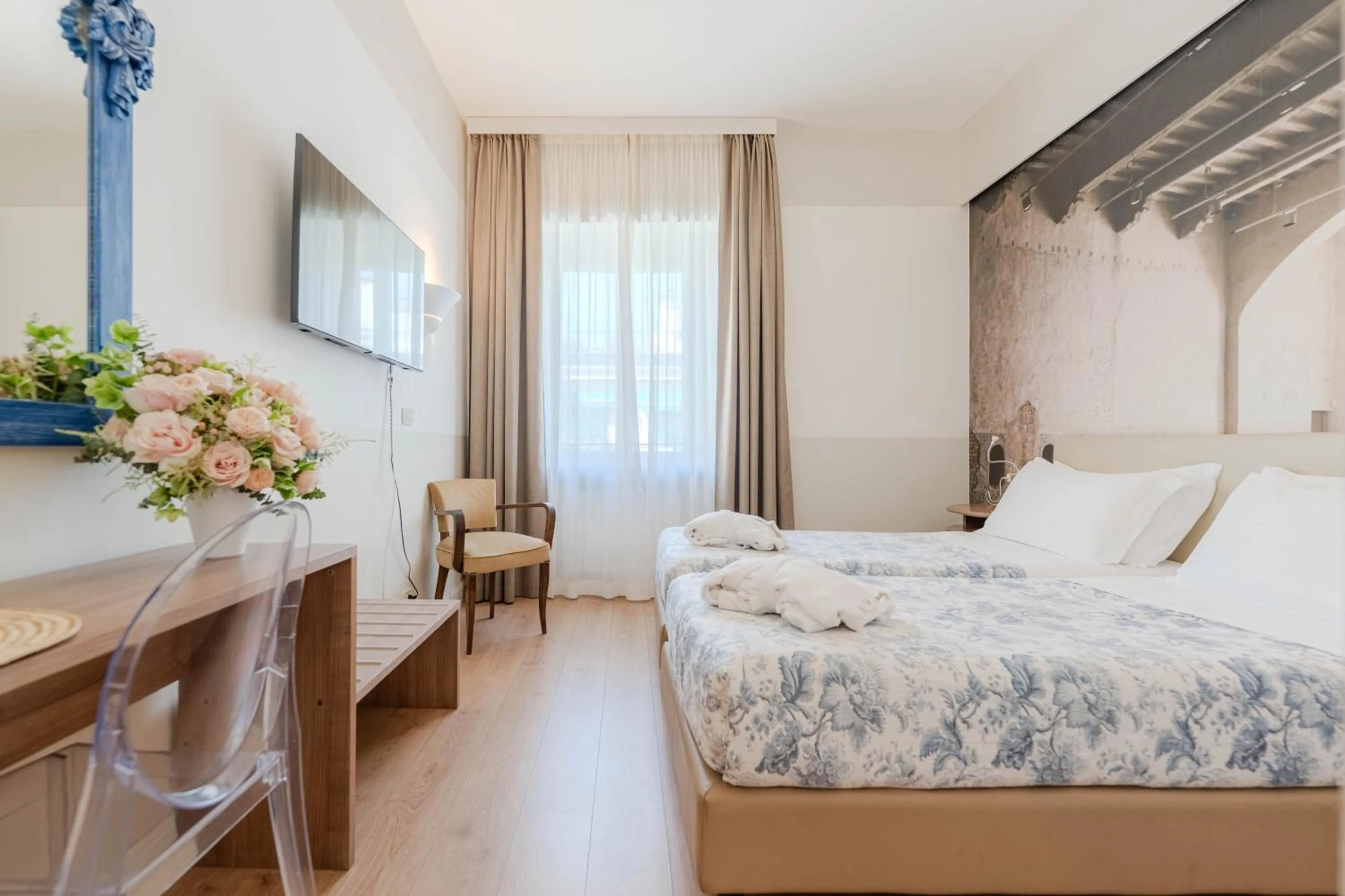 Bed in Lolli Palace Hotel
